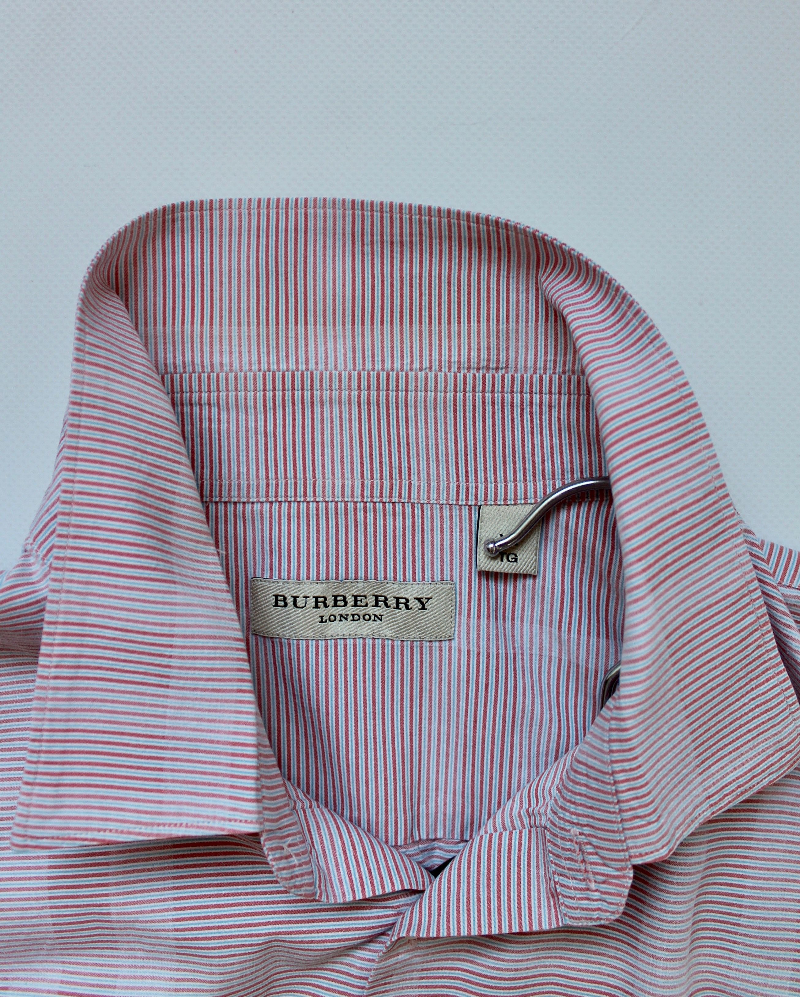 Burberry BURBERRY Pink Shirt Short Sleeve XL Check Size US XL / EU 56 / 4 - 8 Thumbnail