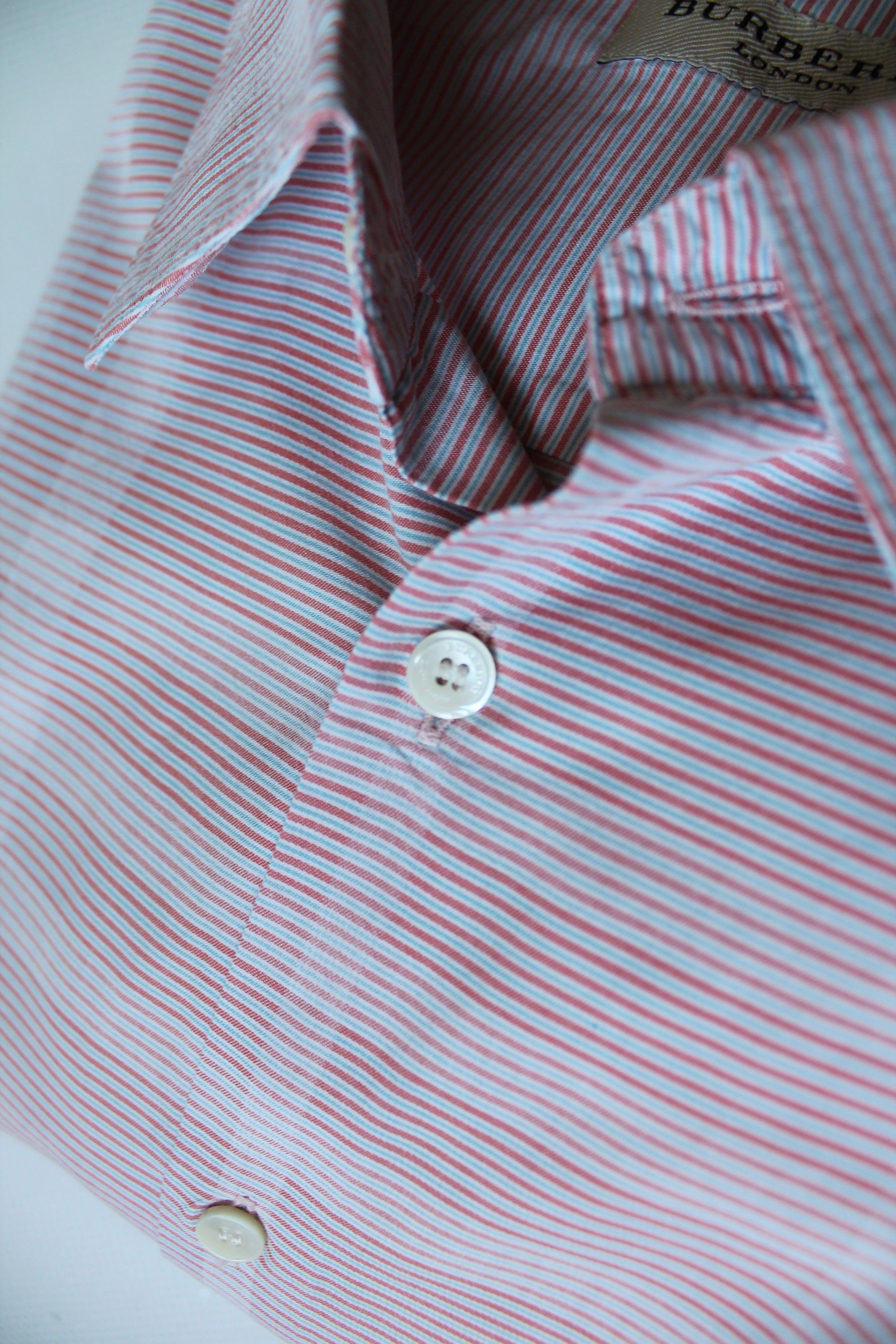 Burberry BURBERRY Pink Shirt Short Sleeve XL Check Size US XL / EU 56 / 4 - 12 Thumbnail
