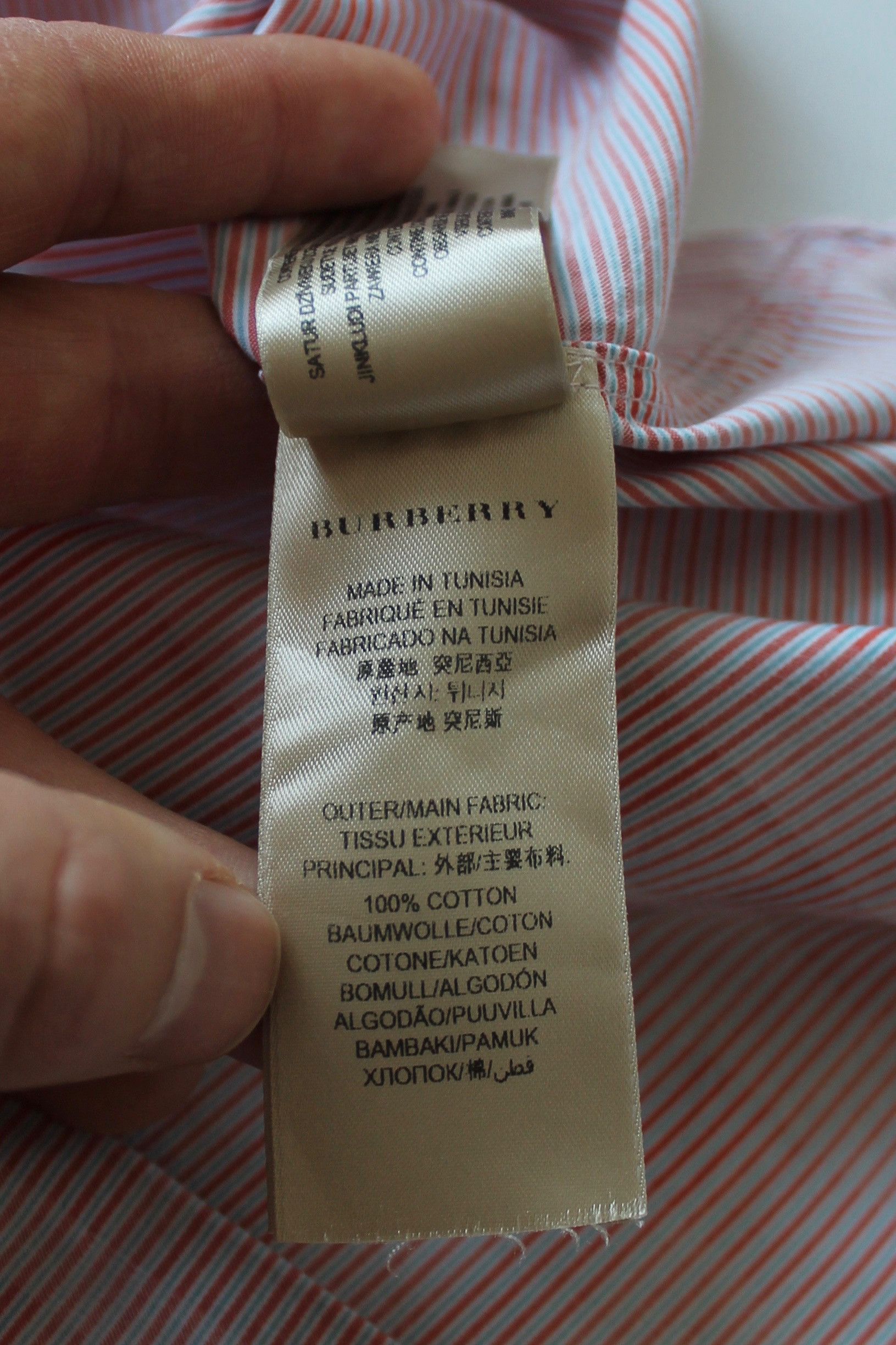 Burberry BURBERRY Pink Shirt Short Sleeve XL Check Size US XL / EU 56 / 4 - 9 Thumbnail