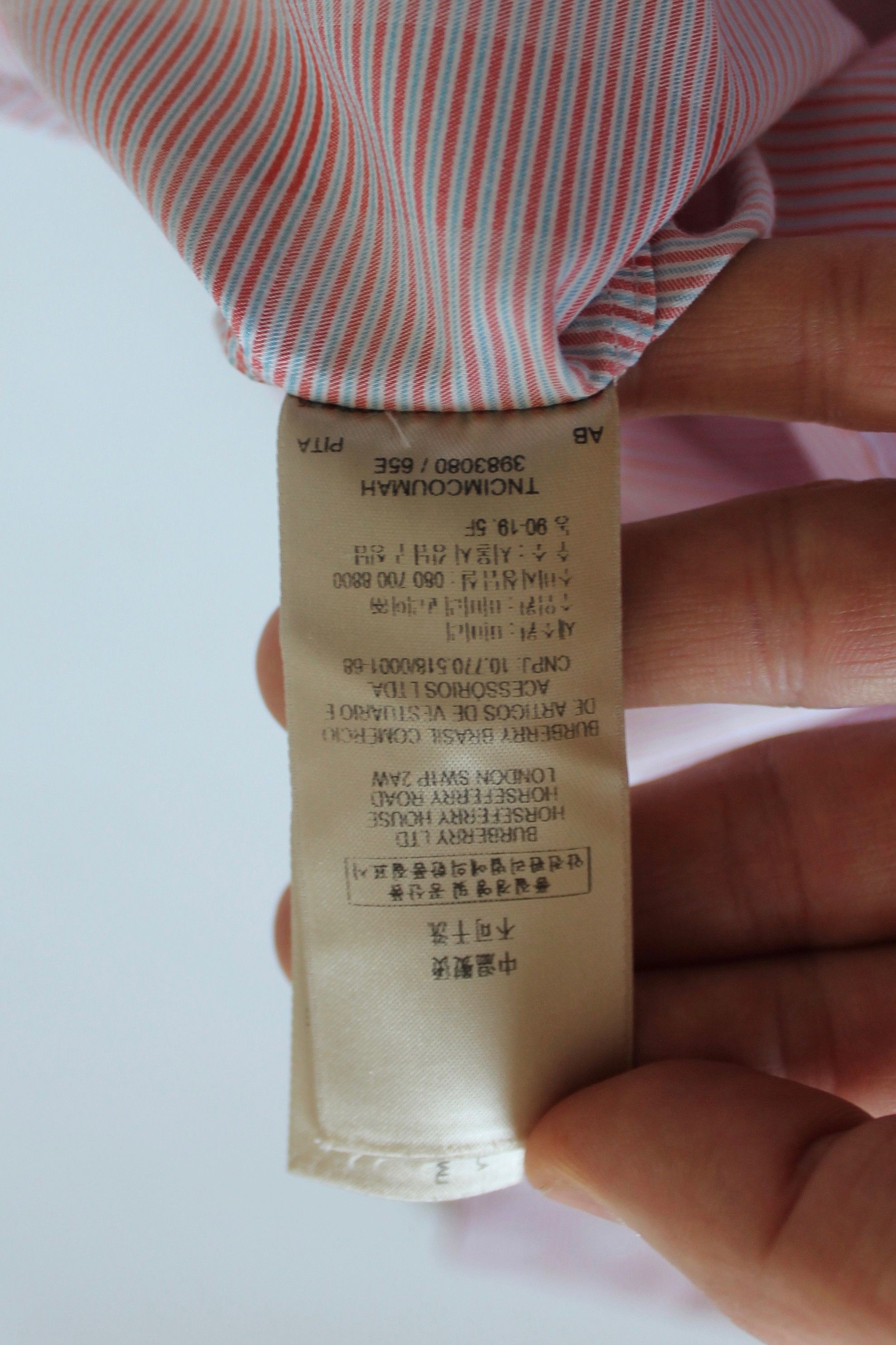 Burberry BURBERRY Pink Shirt Short Sleeve XL Check Size US XL / EU 56 / 4 - 10 Thumbnail