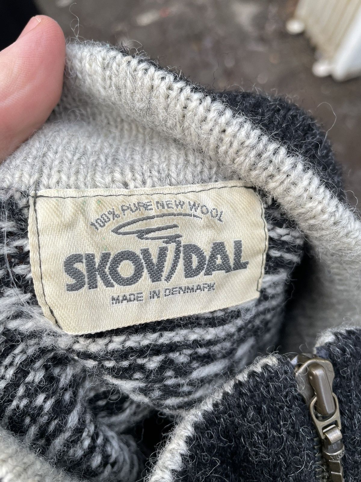 Seditionaries × Vintage Vintage Scandinavian Style Skovdal Wool Zip Sweater Size US L / EU 52-54 / 3 - 8 Thumbnail
