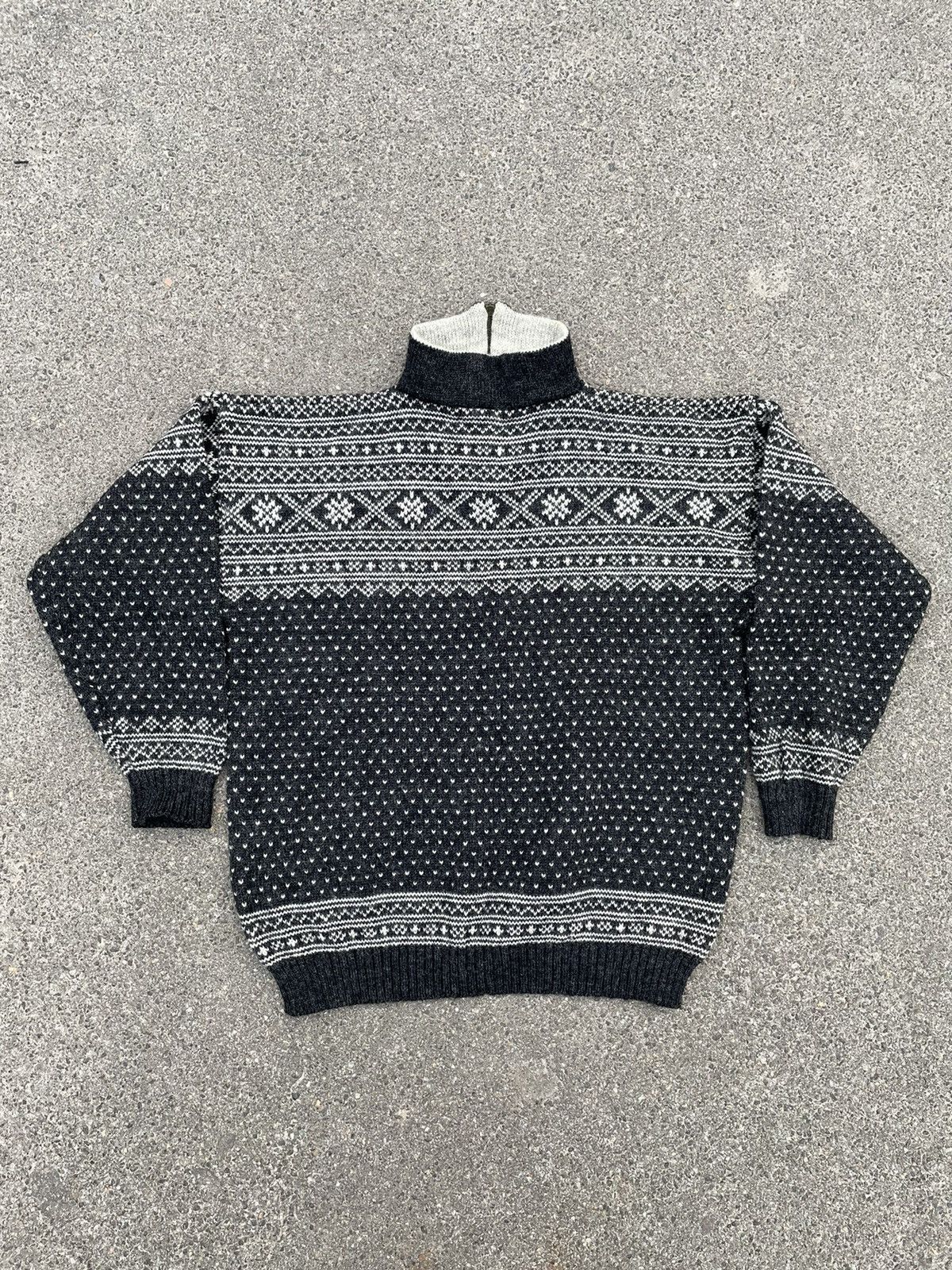 Seditionaries × Vintage Vintage Scandinavian Style Skovdal Wool Zip Sweater Size US L / EU 52-54 / 3 - 5 Thumbnail