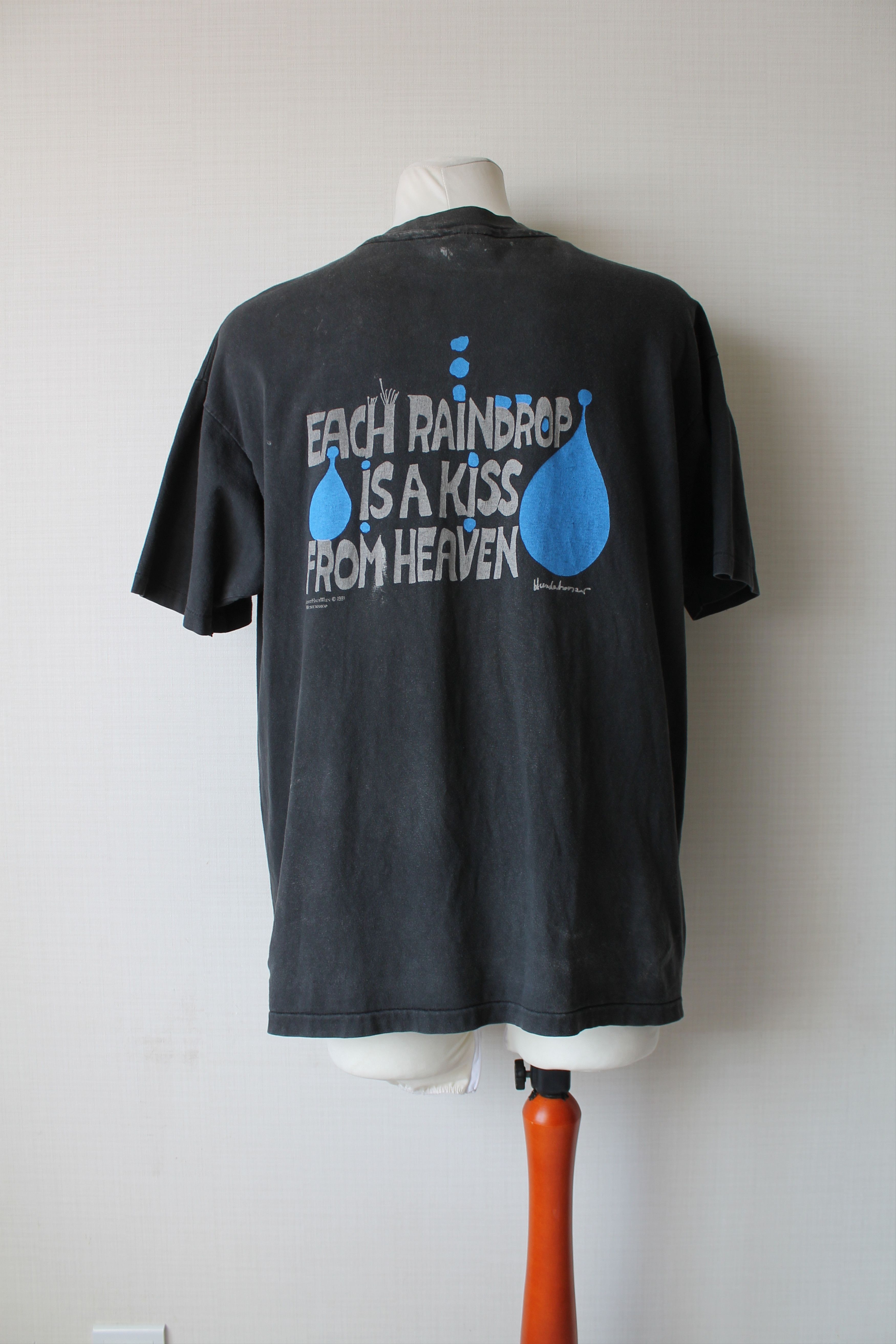 Vintage 1991 Kunst Haus Wien Each Raindrop Is A Kiss From Heaven Size US XL / EU 56 / 4 - 4 Thumbnail