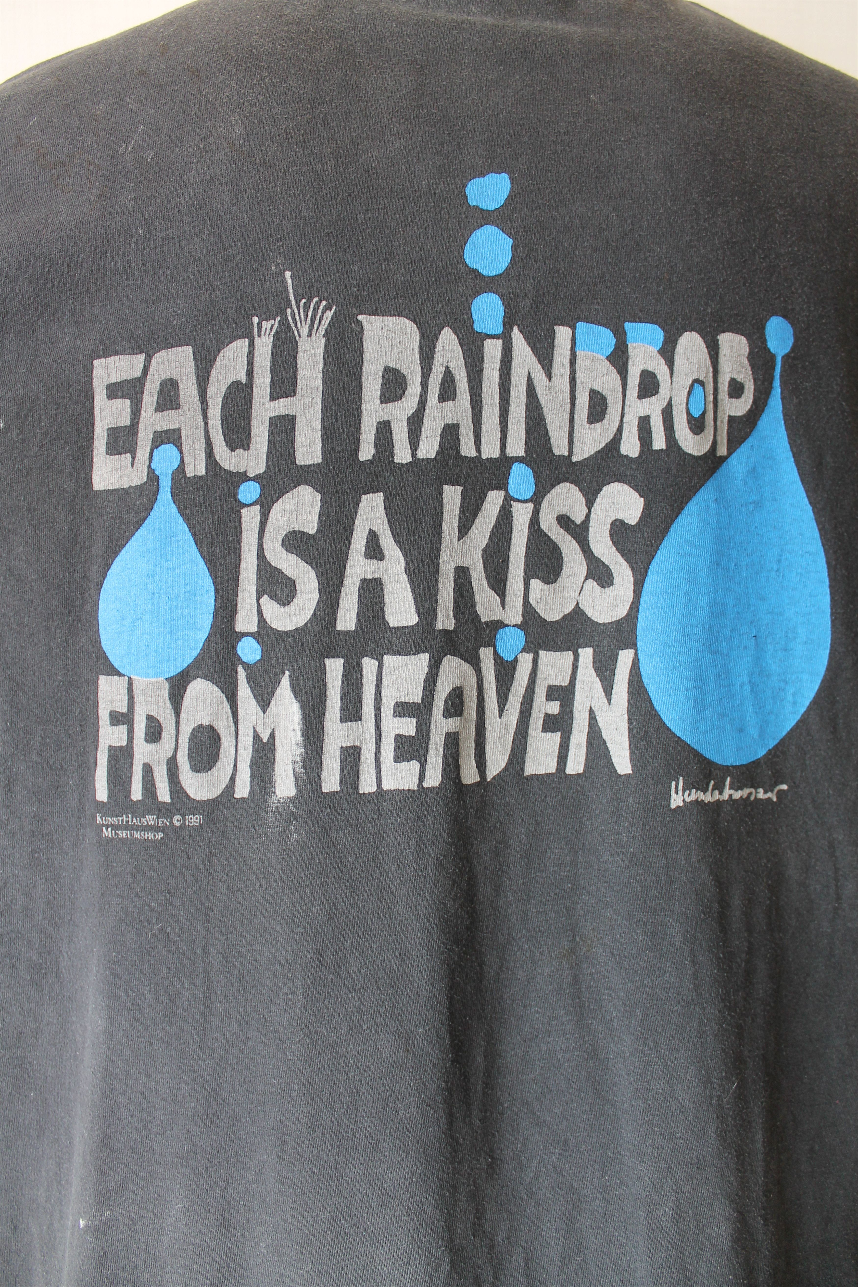 Vintage 1991 Kunst Haus Wien Each Raindrop Is A Kiss From Heaven Size US XL / EU 56 / 4 - 5 Thumbnail