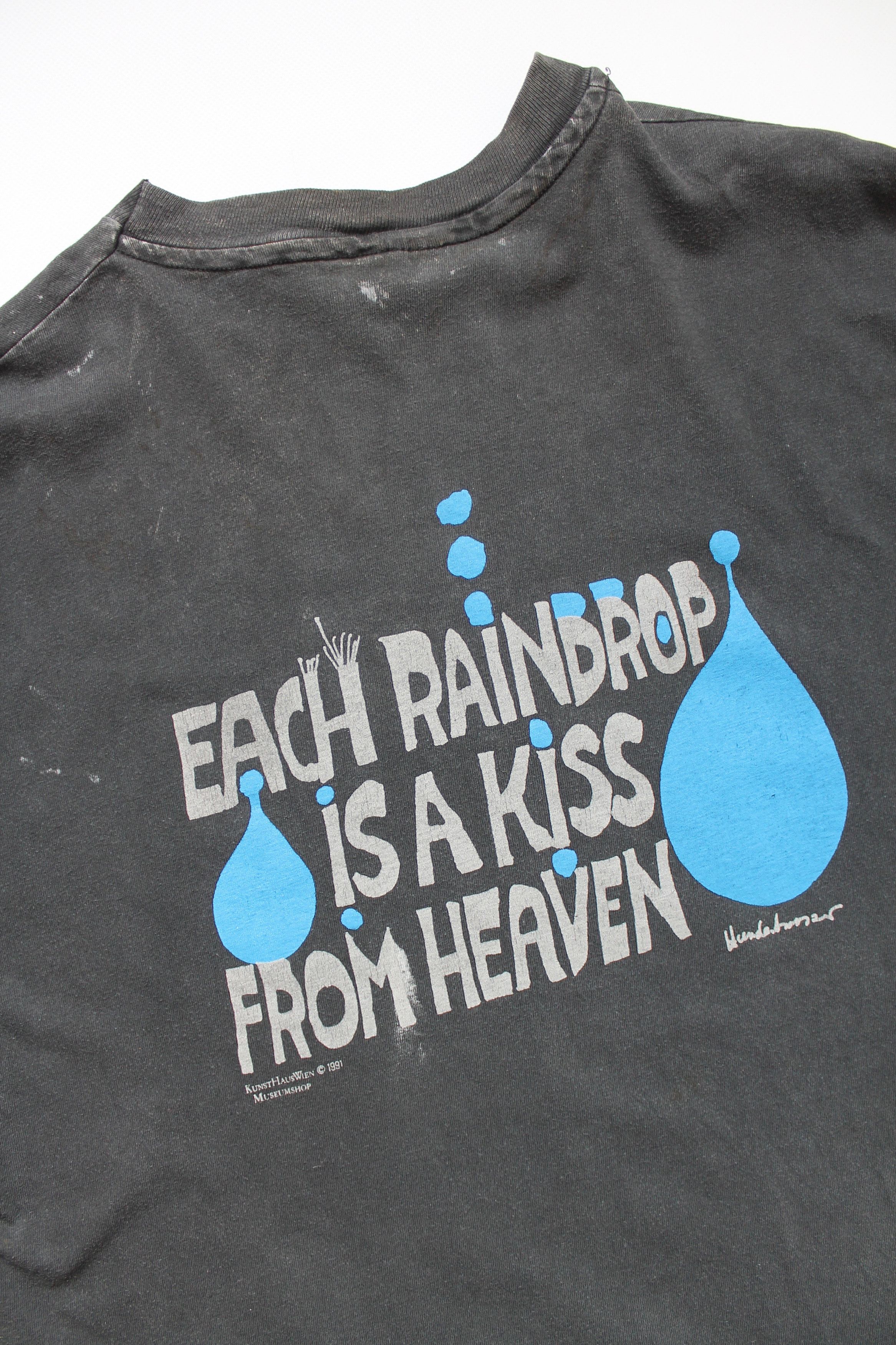 Vintage 1991 Kunst Haus Wien Each Raindrop Is A Kiss From Heaven Size US XL / EU 56 / 4 - 15 Thumbnail