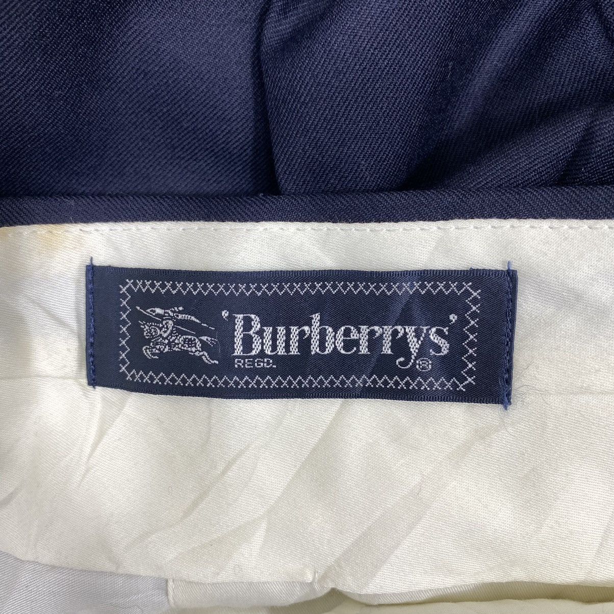 Burberry Vintage BURBERRYS Baggy Navy Trousers Casual Pant Size US 36 / EU 52 - 3 Thumbnail