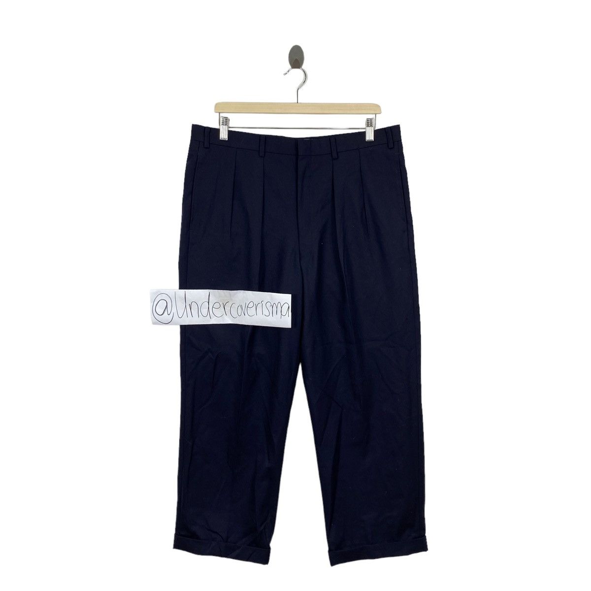 Burberry Vintage BURBERRYS Baggy Navy Trousers Casual Pant Size US 36 / EU 52 - 1 Thumbnail