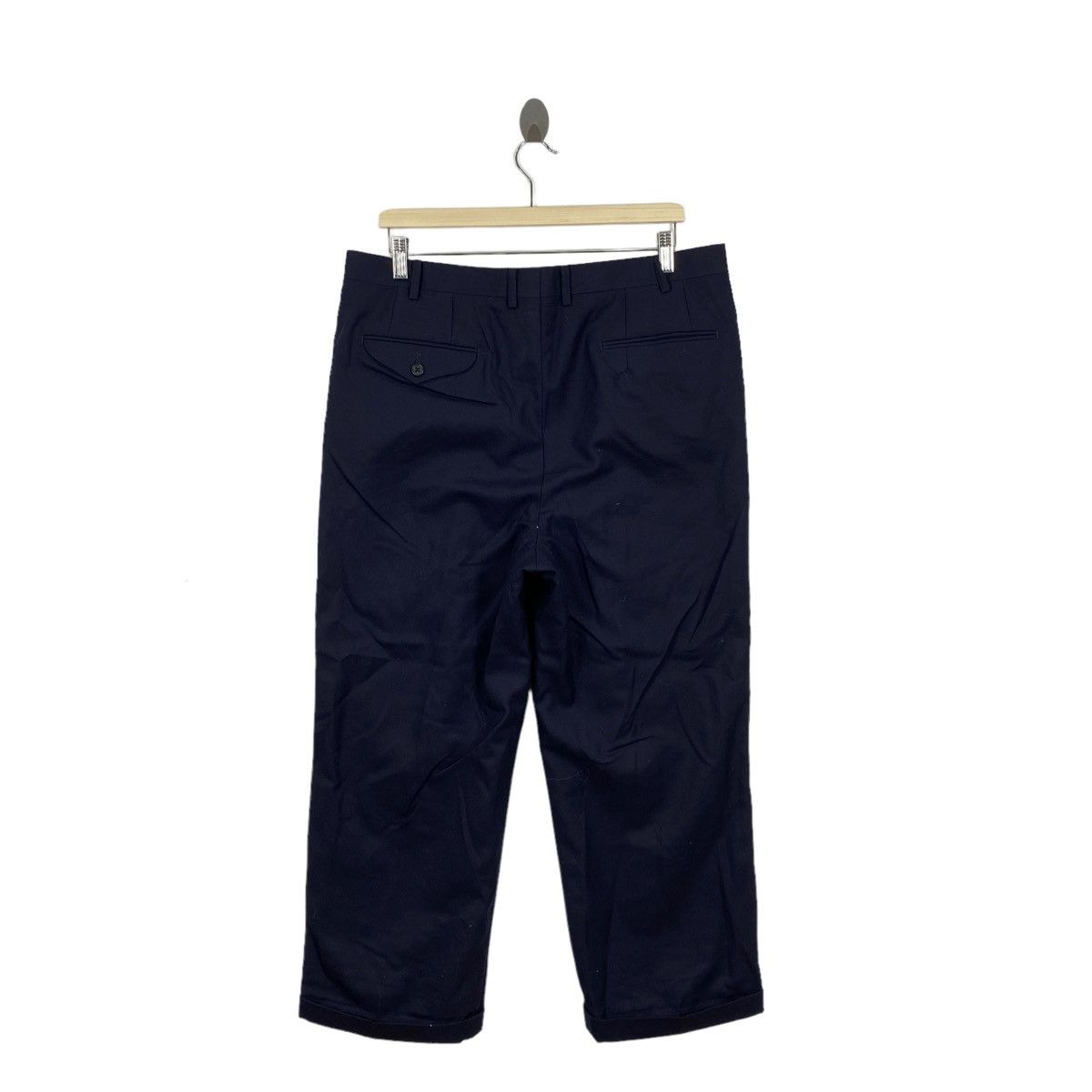 Burberry Vintage BURBERRYS Baggy Navy Trousers Casual Pant Size US 36 / EU 52 - 6 Thumbnail