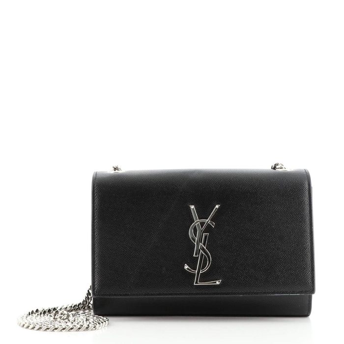 Saint Laurent Paris Classic Monogram Crossbody Bag Grainy Leather Small