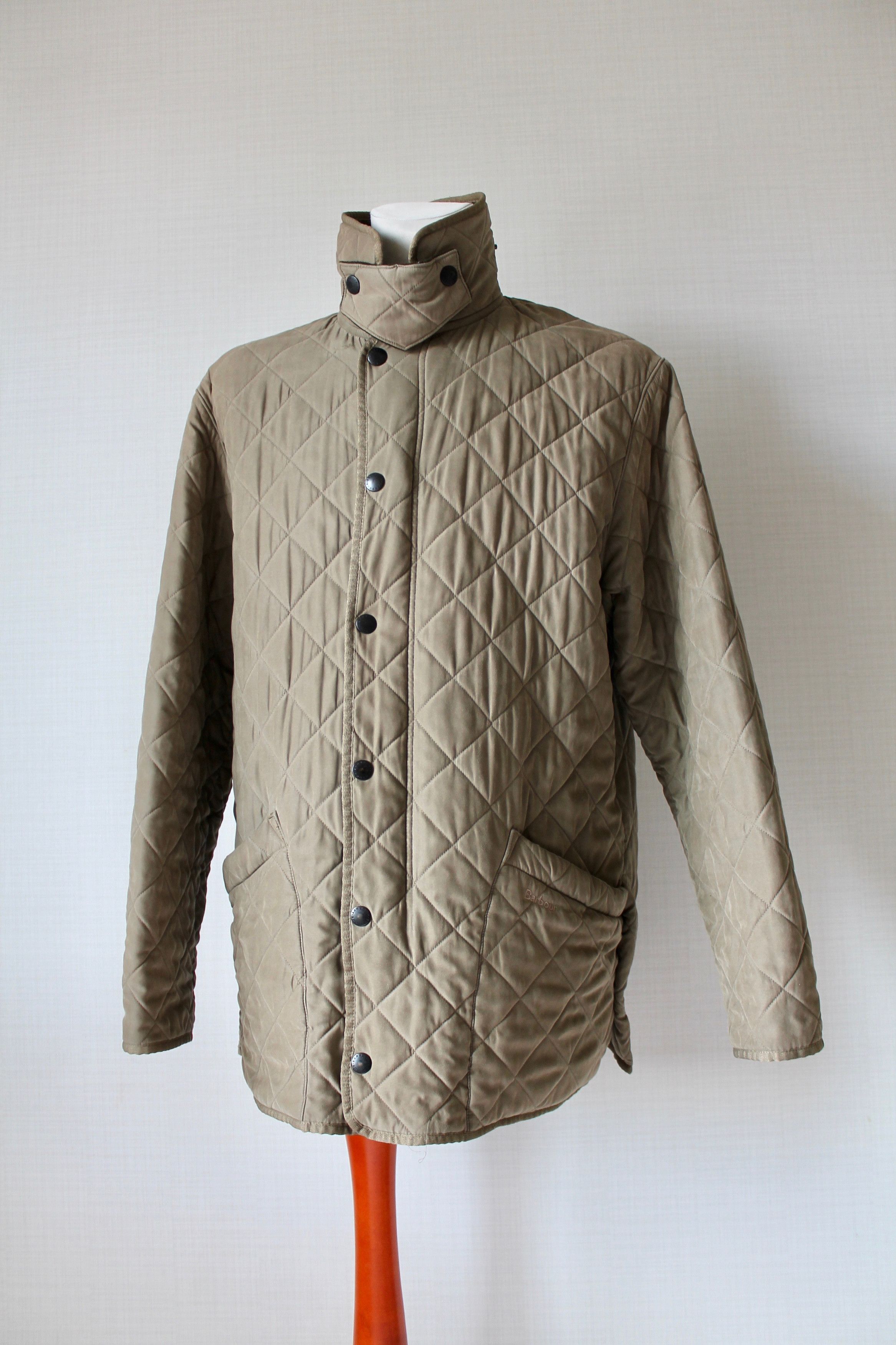Barbour BARBOUR D2020 microfibre polarquilt Long jacket sand Size US L / EU 52-54 / 3 - 1 Thumbnail