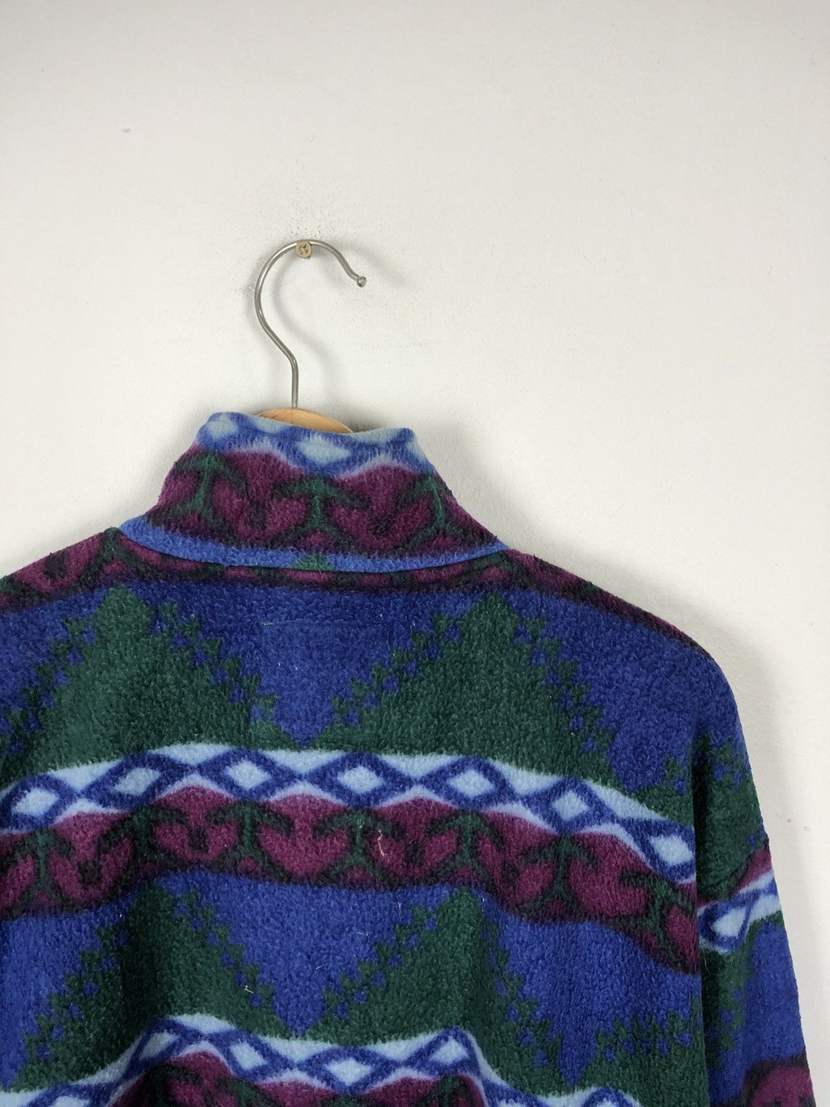 Vintage Crazy Design 💥Vintage 90s Neil Pride Abstract Navajo Fleece Size US L / EU 52-54 / 3 - 7 Thumbnail