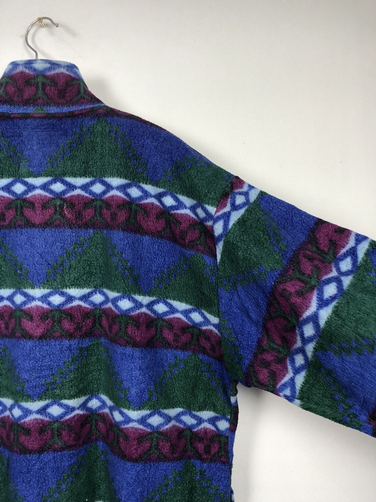 Vintage Crazy Design 💥Vintage 90s Neil Pride Abstract Navajo Fleece Size US L / EU 52-54 / 3 - 4 Thumbnail