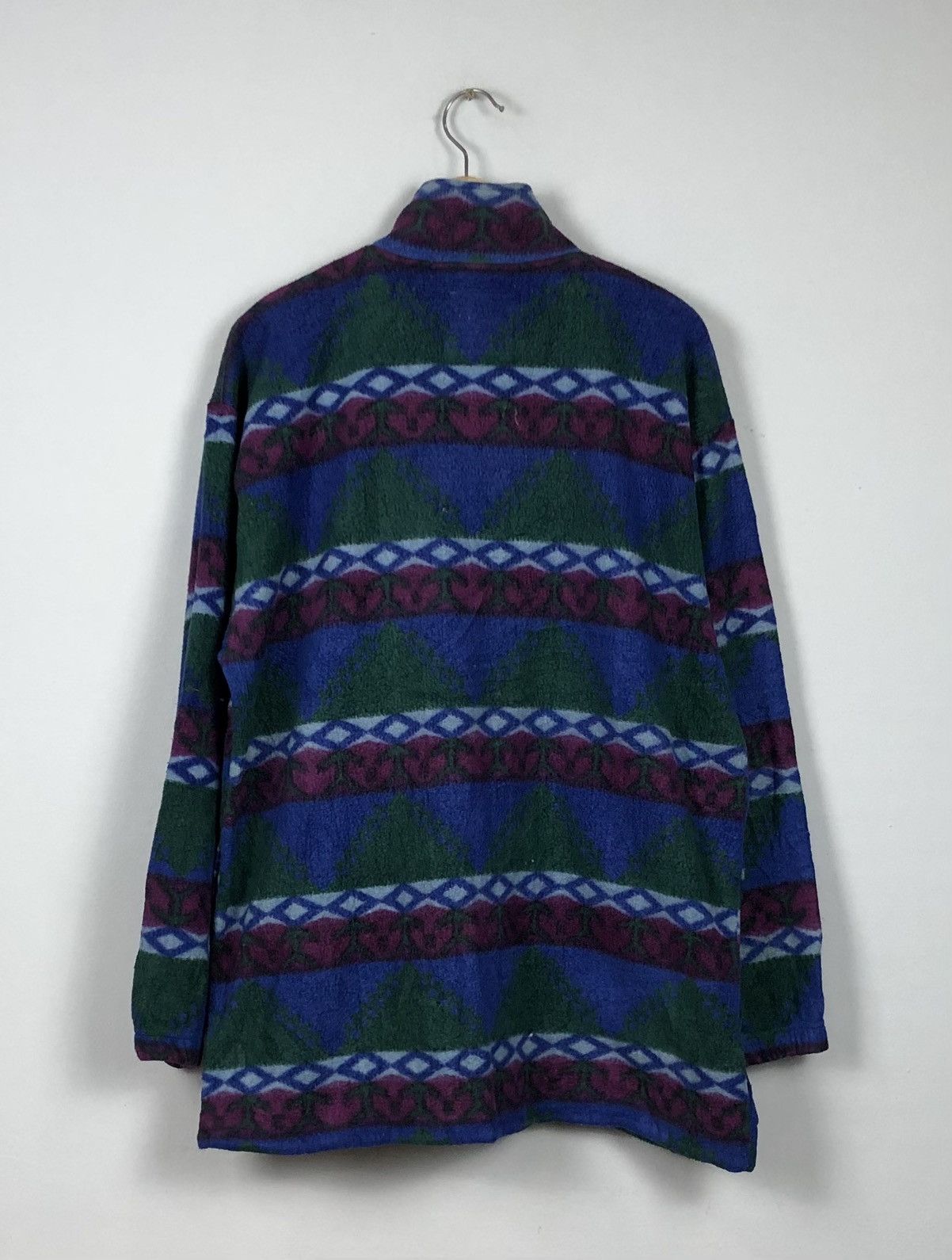 Vintage Crazy Design 💥Vintage 90s Neil Pride Abstract Navajo Fleece Size US L / EU 52-54 / 3 - 8 Thumbnail