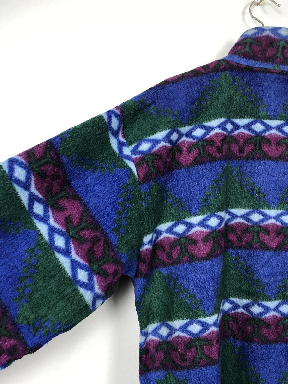 Vintage Crazy Design 💥Vintage 90s Neil Pride Abstract Navajo Fleece Size US L / EU 52-54 / 3 - 5 Thumbnail