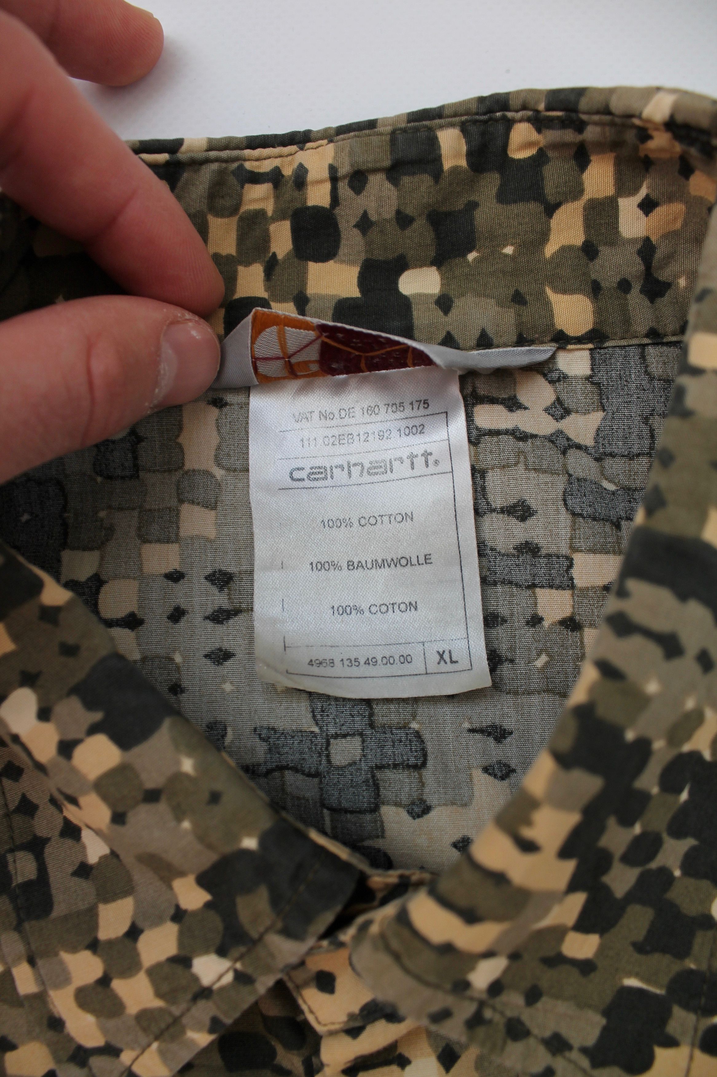 Carhartt VINTAGE! Carhartt Camo Shirt Short Sleeve XL Size US XL / EU 56 / 4 - 5 Thumbnail