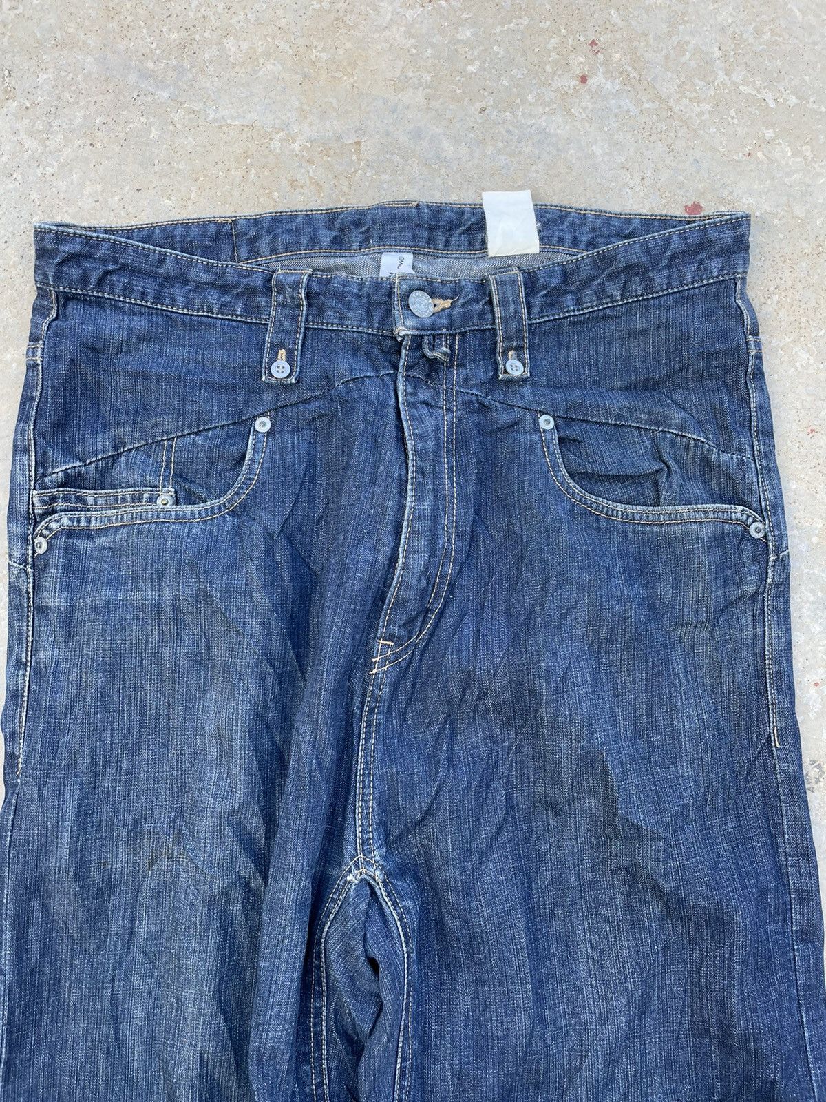 Japanese Brand Montage Japanese Streetwear Baker denim bondage Loose Y2K Size US 33 - 4 Thumbnail