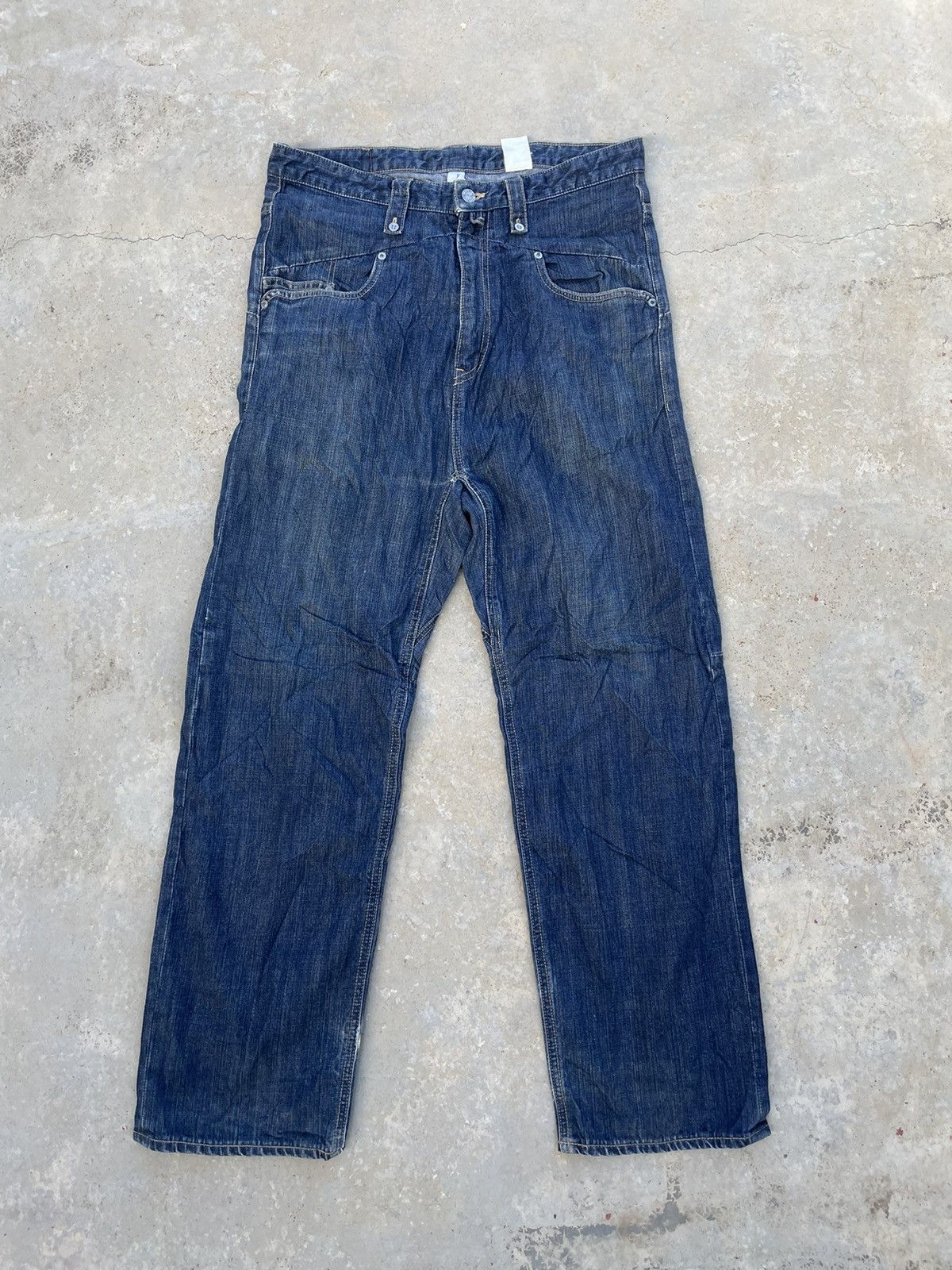 Japanese Brand Montage Japanese Streetwear Baker denim bondage Loose Y2K Size US 33 - 1 Thumbnail