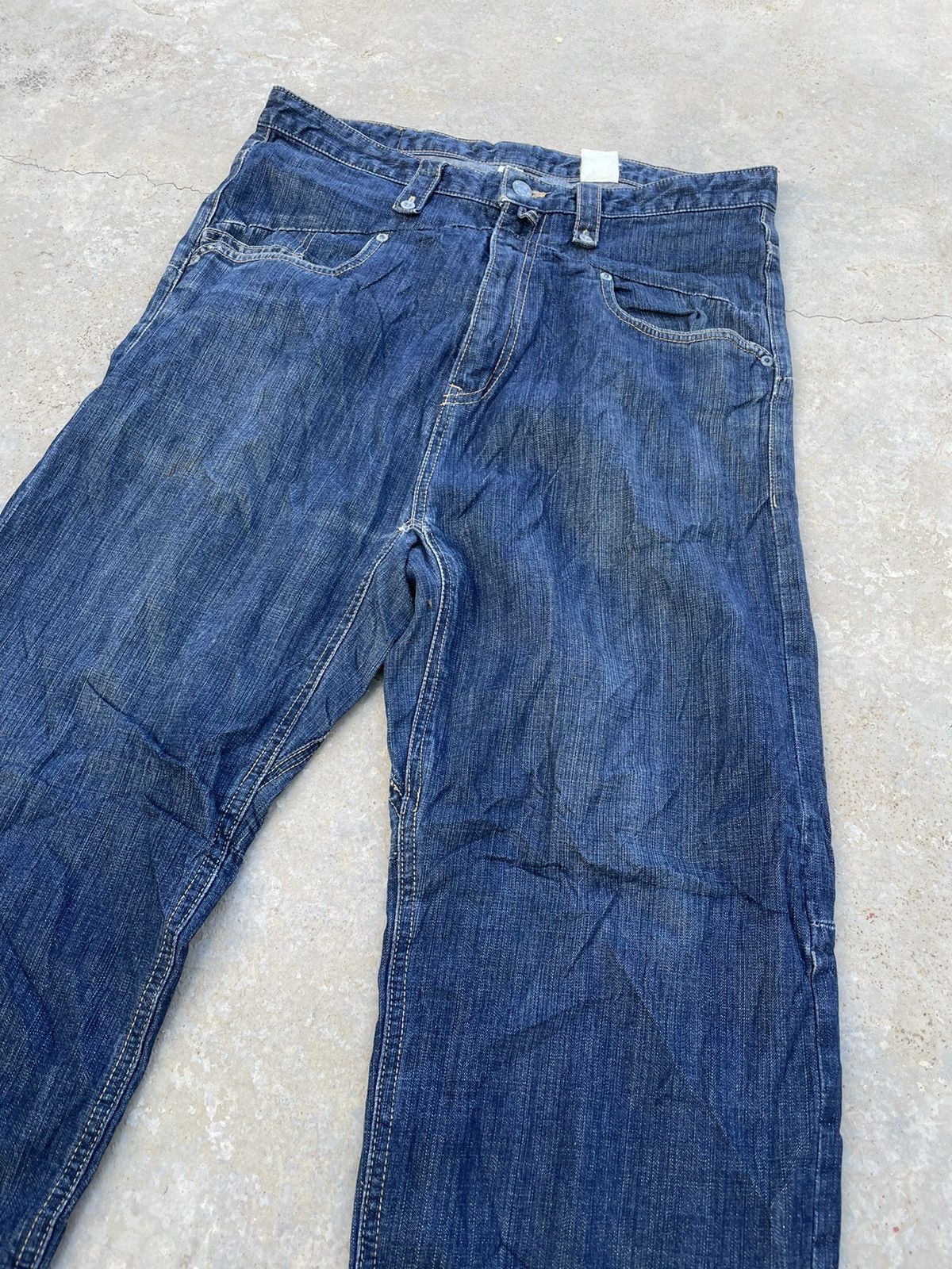Japanese Brand Montage Japanese Streetwear Baker denim bondage Loose Y2K Size US 33 - 3 Thumbnail