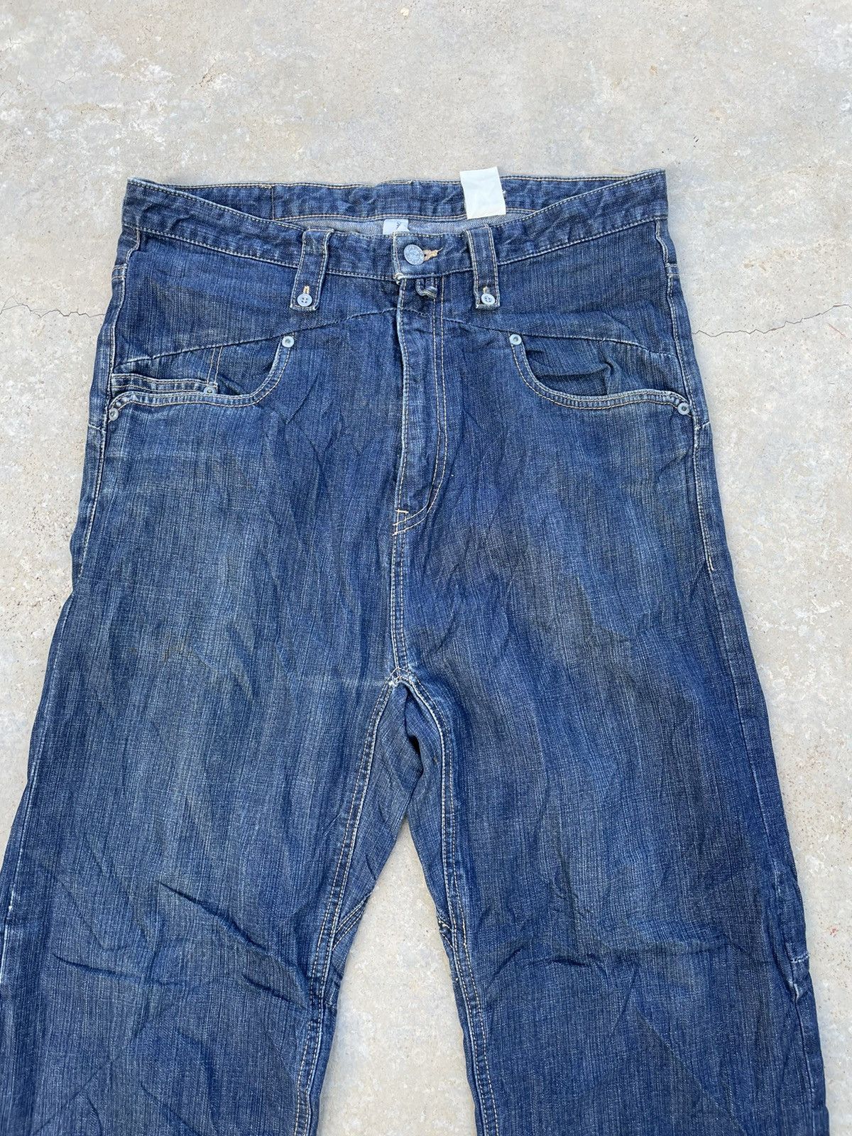 Japanese Brand Montage Japanese Streetwear Baker denim bondage Loose Y2K Size US 33 - 2 Thumbnail