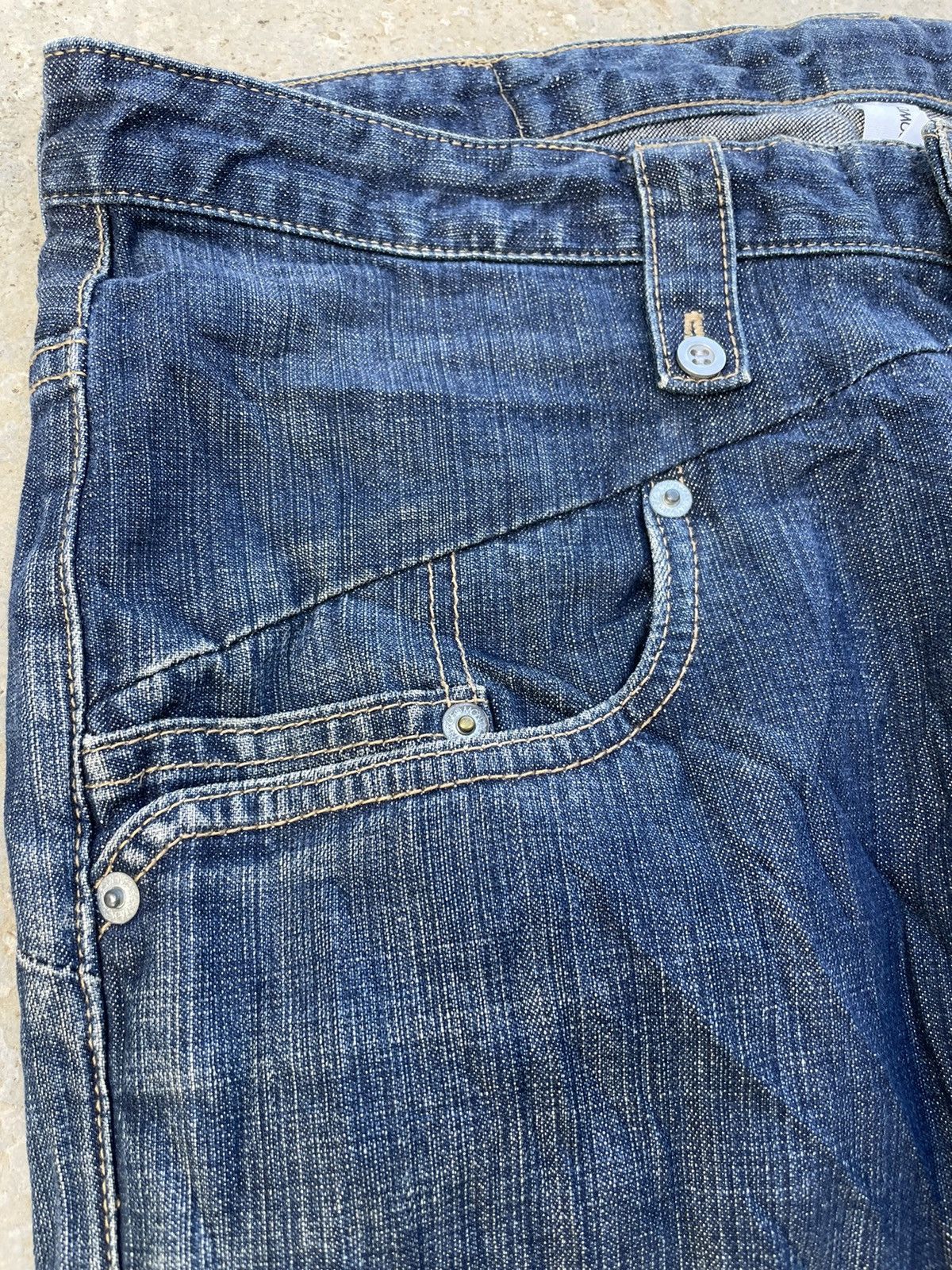 Japanese Brand Montage Japanese Streetwear Baker denim bondage Loose Y2K Size US 33 - 6 Thumbnail