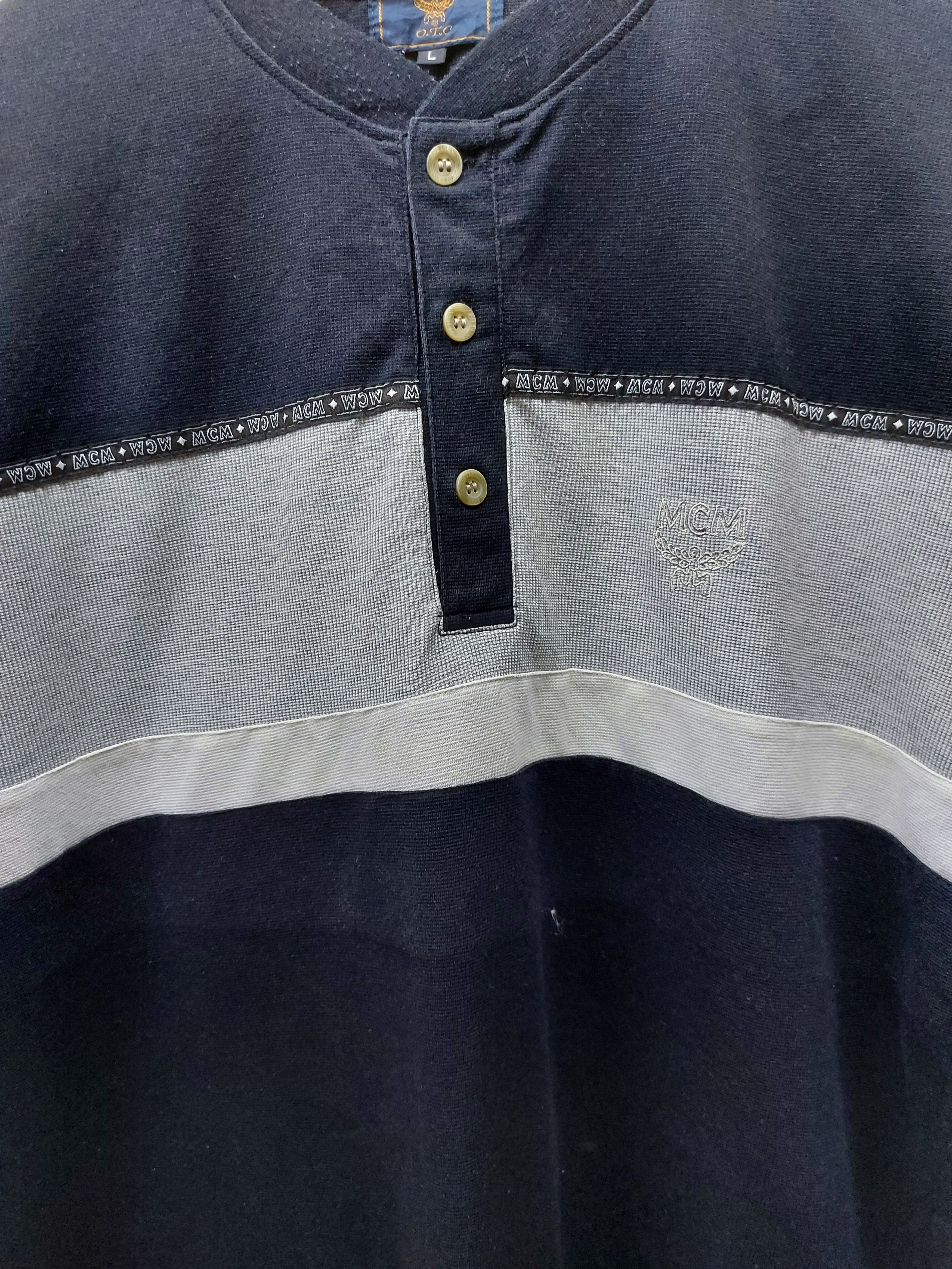 MCM × Vintage Vintage MCM Button Tee Size US L / EU 52-54 / 3 - 7 Thumbnail