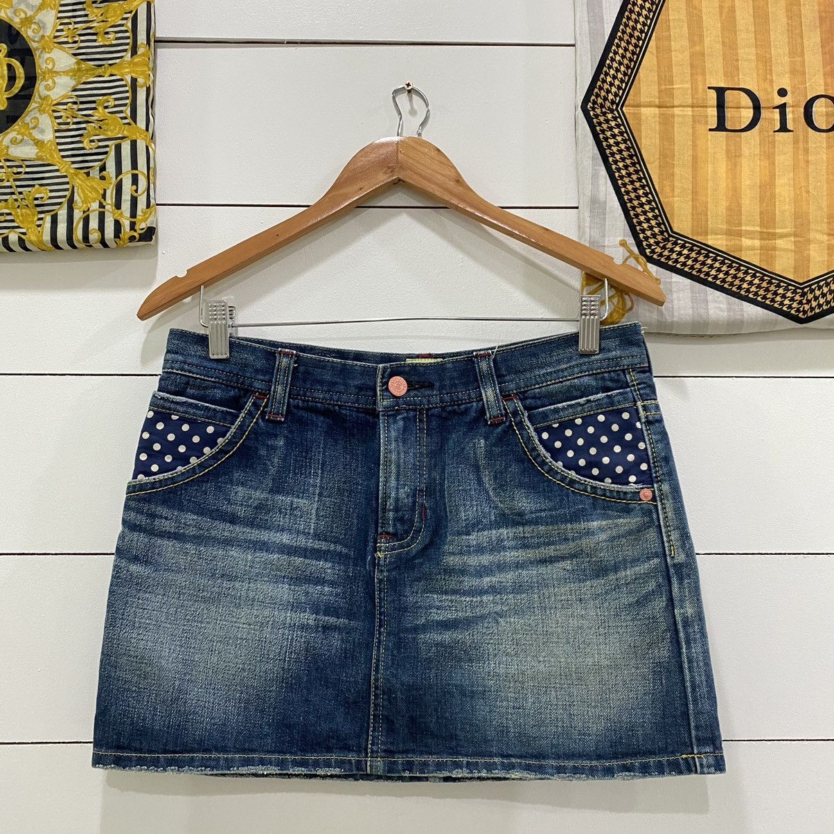 Designer × Fiorucci × Japanese Brand Fiorucci Jean Short Skirts Hysteric Glamour Style Size 32" / US 10 / IT 46 - 1 Thumbnail