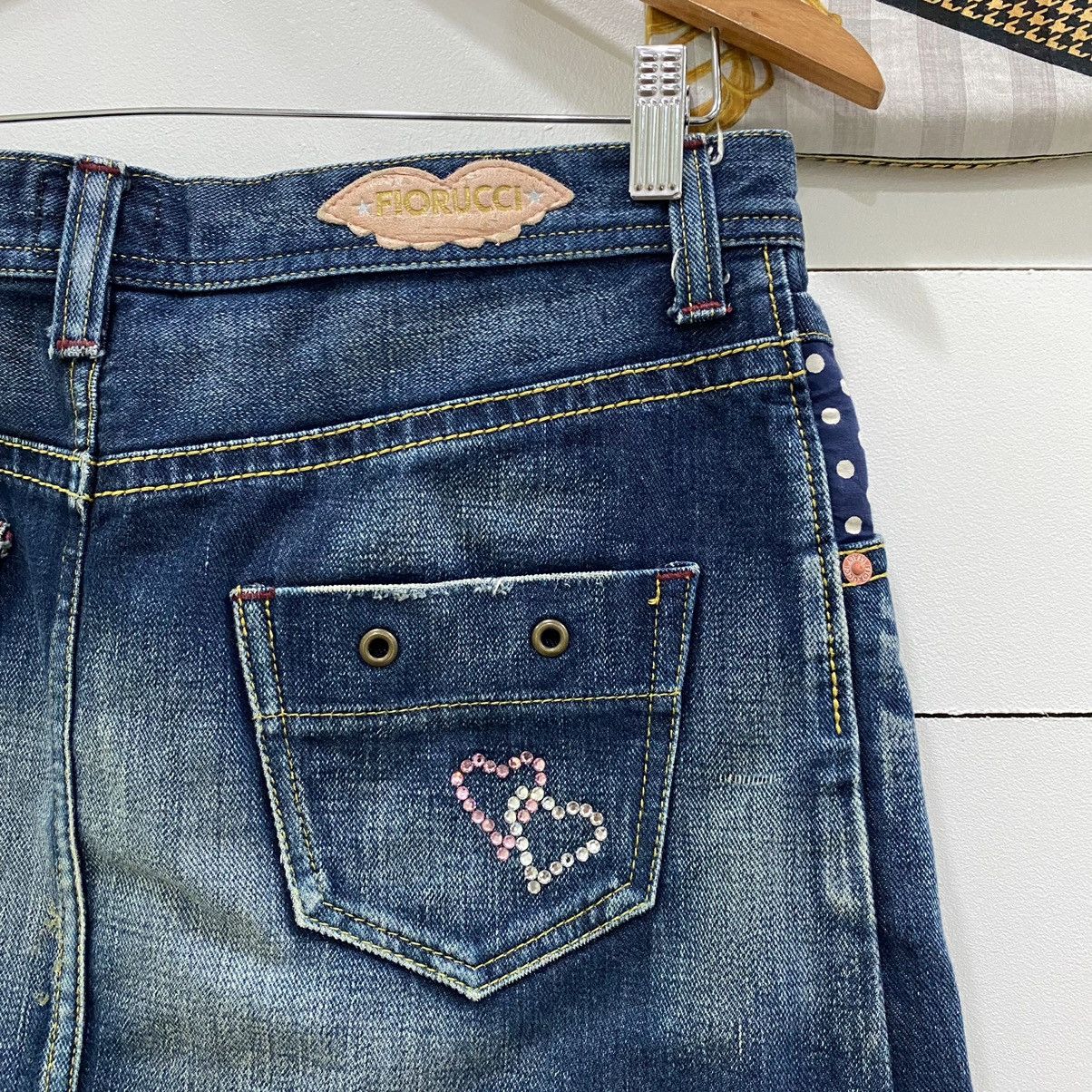 Designer × Fiorucci × Japanese Brand Fiorucci Jean Short Skirts Hysteric Glamour Style Size 32" / US 10 / IT 46 - 6 Thumbnail