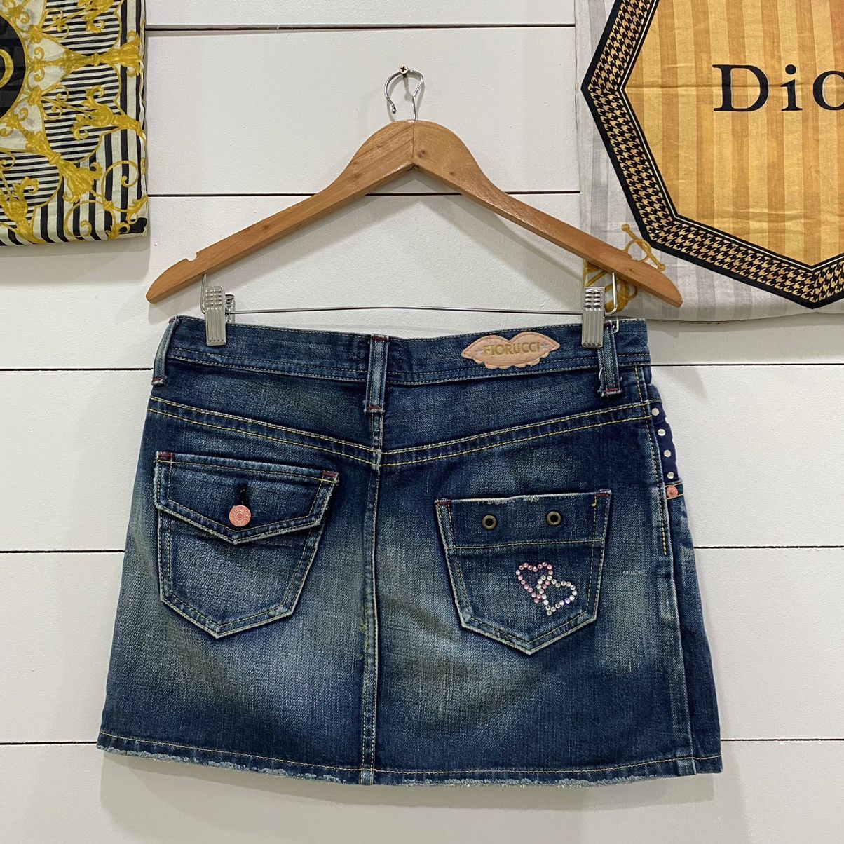 Designer × Fiorucci × Japanese Brand Fiorucci Jean Short Skirts Hysteric Glamour Style Size 32" / US 10 / IT 46 - 2 Thumbnail