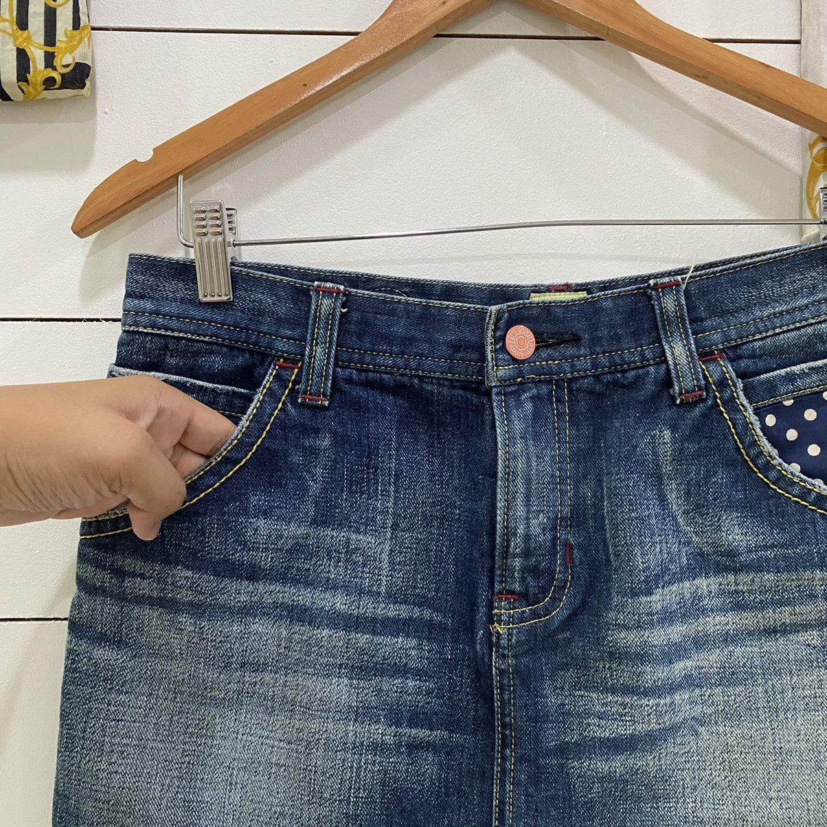 Designer × Fiorucci × Japanese Brand Fiorucci Jean Short Skirts Hysteric Glamour Style Size 32" / US 10 / IT 46 - 3 Thumbnail