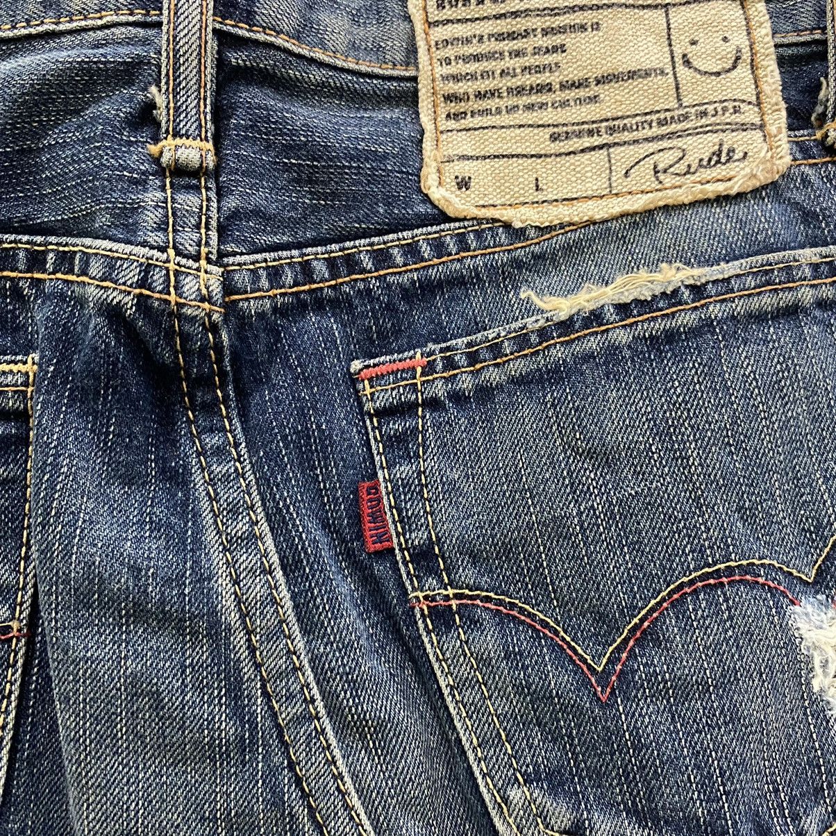 Edwin × Japanese Brand × Vintage Edwin Distressed Denim Jean Short Skirts Size 28" / US 6 / IT 42 - 11 Thumbnail
