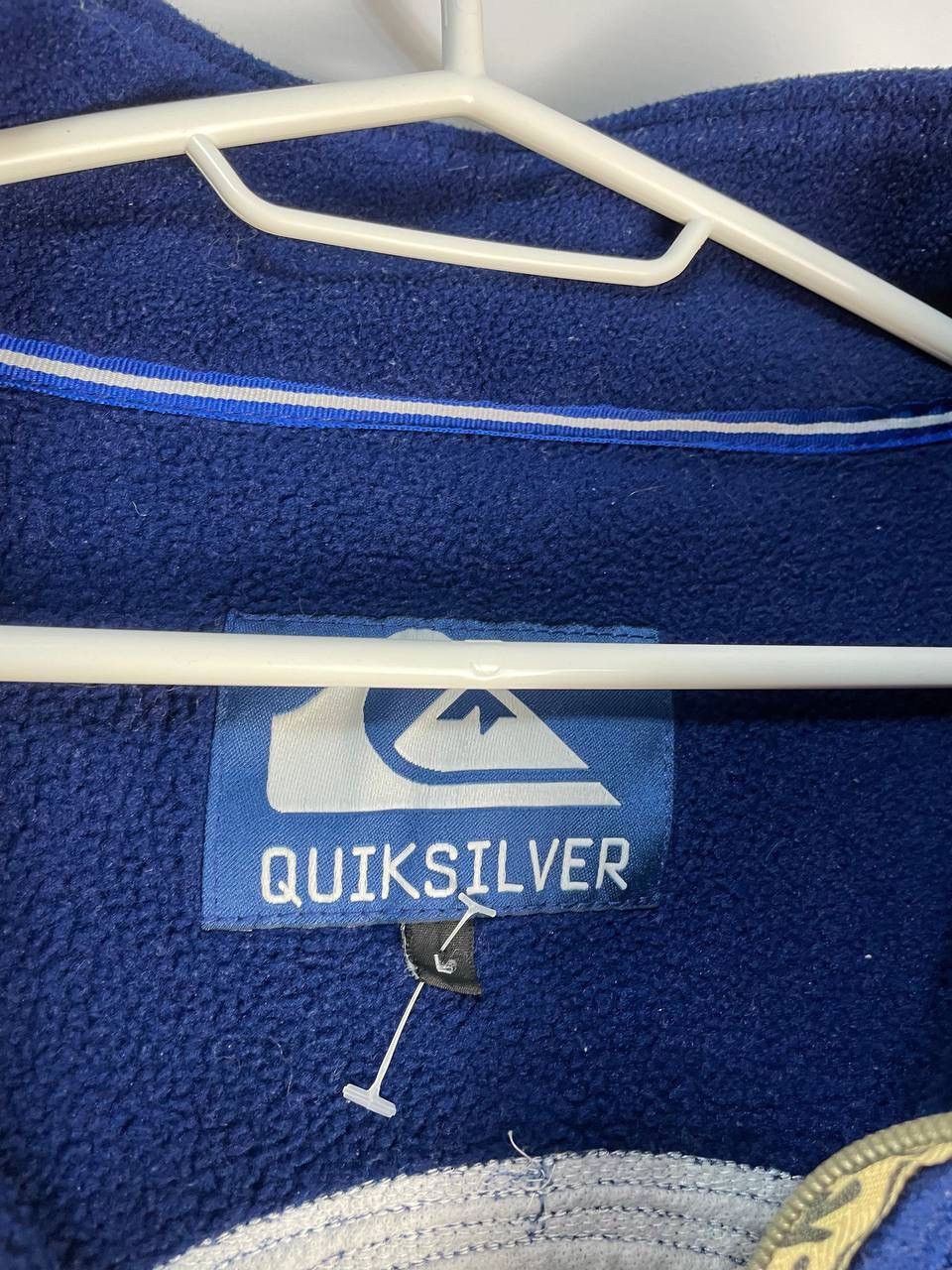Quiksilver × Vintage Vintage SK8 Quiksilver Biglogo 1/4 Zip Fleece Sweatshirt Size US L / EU 52-54 / 3 - 5 Thumbnail