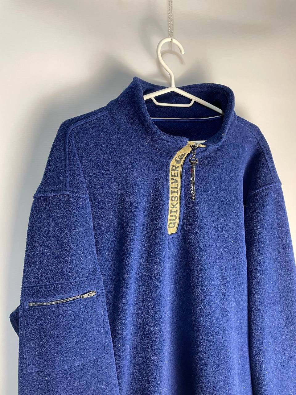 Quiksilver × Vintage Vintage SK8 Quiksilver Biglogo 1/4 Zip Fleece Sweatshirt Size US L / EU 52-54 / 3 - 2 Thumbnail