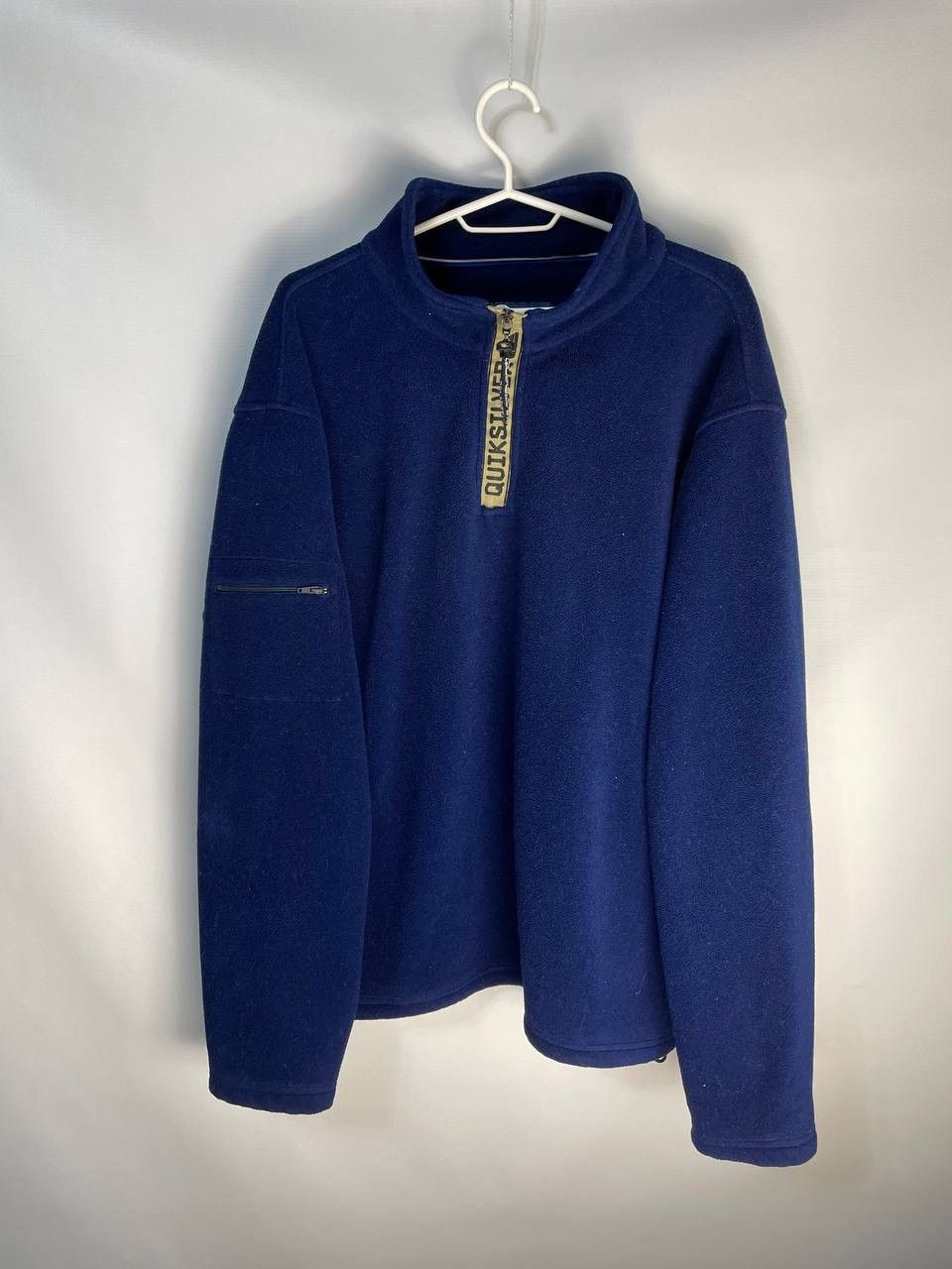 Quiksilver × Vintage Vintage SK8 Quiksilver Biglogo 1/4 Zip Fleece Sweatshirt Size US L / EU 52-54 / 3 - 1 Thumbnail
