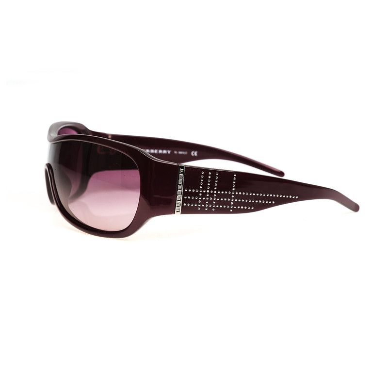Burberry Burberry '00s Purple Oversized Sunglasses Size ONE SIZE - 3 Thumbnail