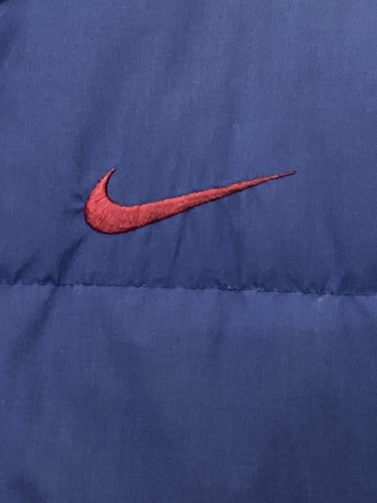 Nike × Vintage Vintage 90s Nike Padded Puffer Down Embroidered Jacket Size US L / EU 52-54 / 3 - 6 Thumbnail