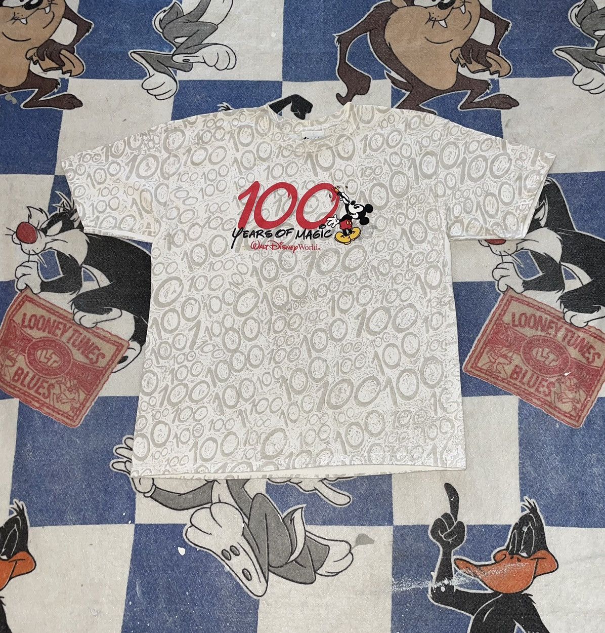 Disney Vintage Disney 100 year of Magic’s all over print tee Size US XL / EU 56 / 4 - 1 Thumbnail