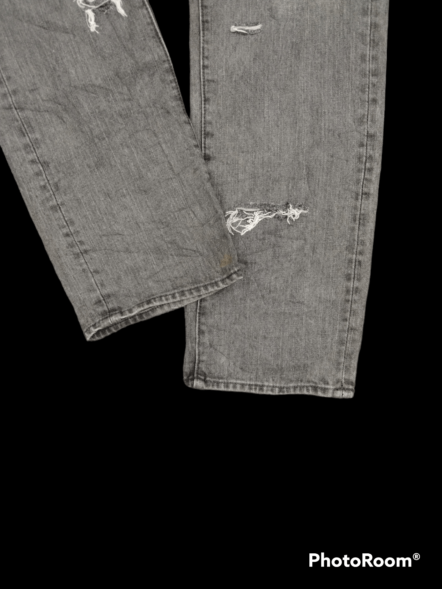 Japanese Brand THRASHED RIPED SUN FADED GREY SIMPLE BEUTY HOMME Size US 30 / EU 46 - 7 Thumbnail