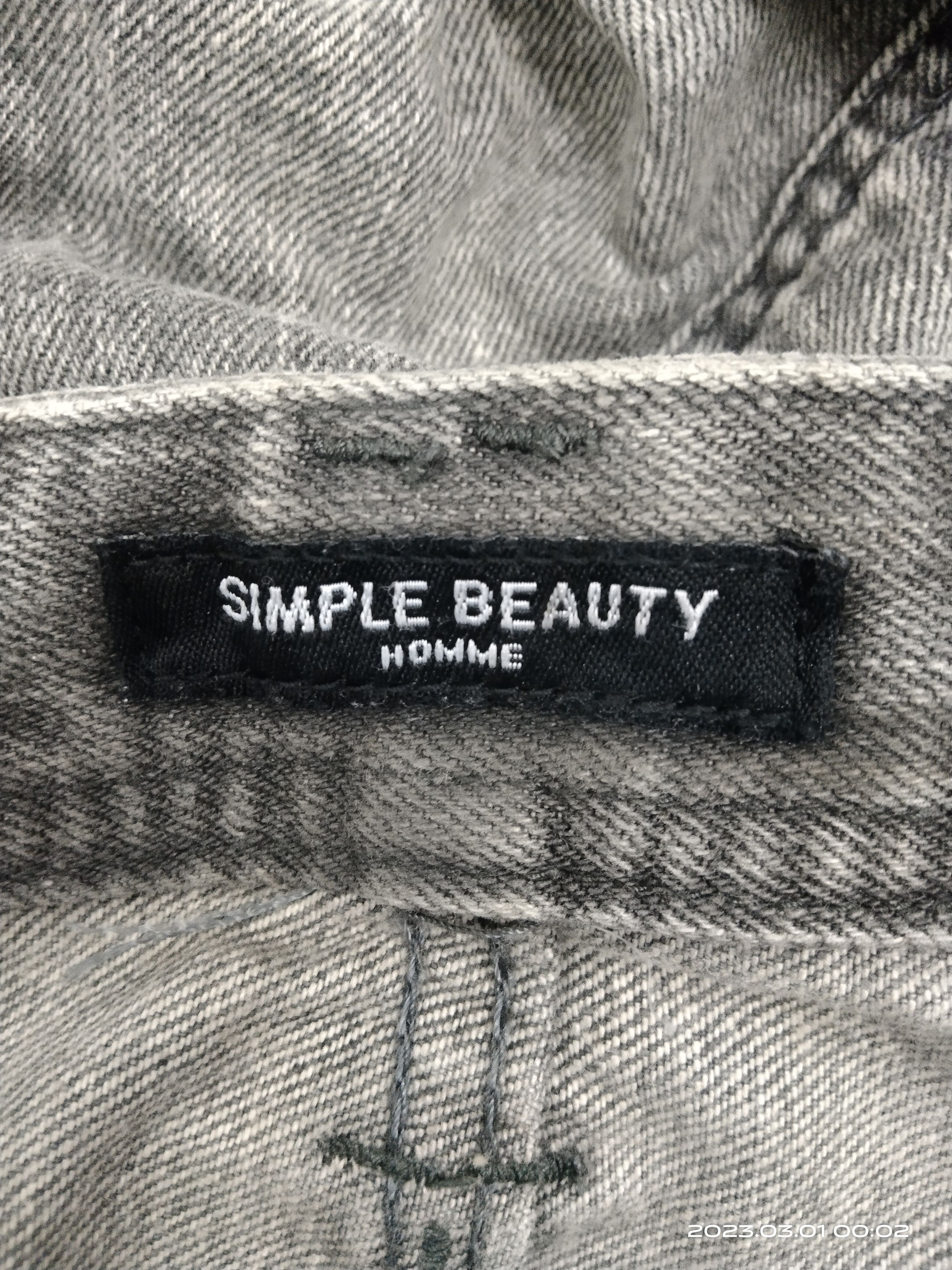 Japanese Brand THRASHED RIPED SUN FADED GREY SIMPLE BEUTY HOMME Size US 30 / EU 46 - 9 Thumbnail