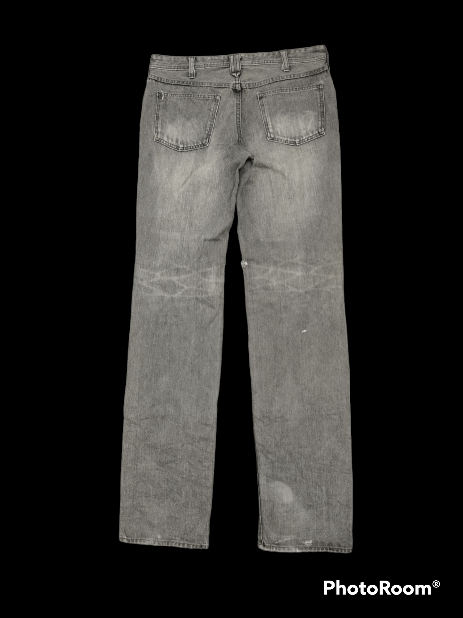 Japanese Brand THRASHED RIPED SUN FADED GREY SIMPLE BEUTY HOMME Size US 30 / EU 46 - 3 Thumbnail