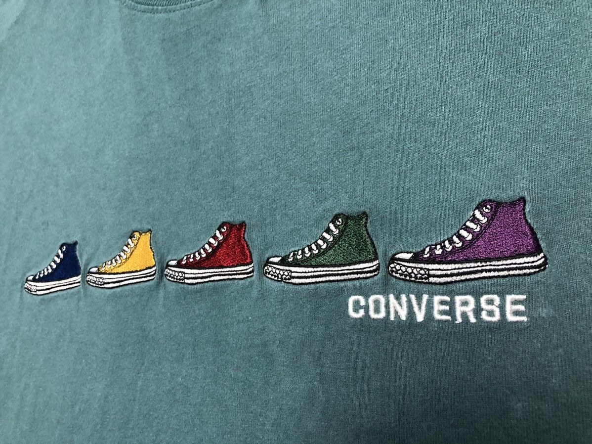Converse Vintage CONVERSE Embroidered shoes long sleeve Size US M / EU 48-50 / 2 - 3 Thumbnail