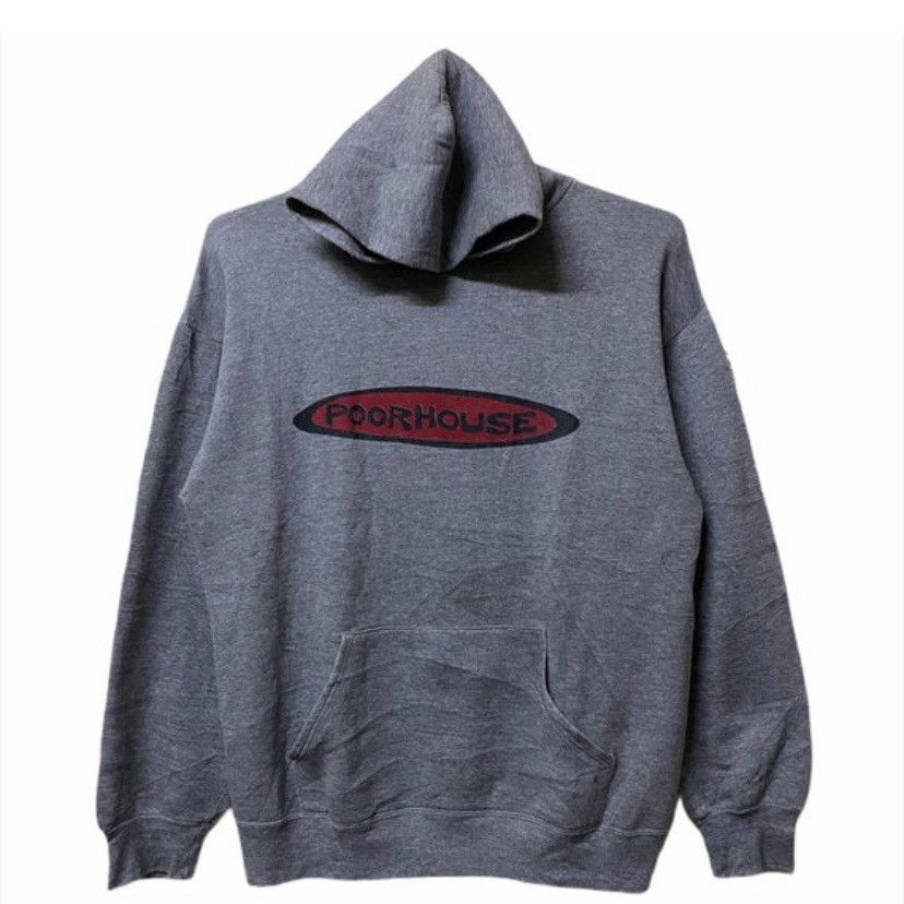 Hook-Ups Vintage 80s POORHOUSE Skateboard Bob Schmelzer hoodie Size US XL / EU 56 / 4 - 2 Thumbnail