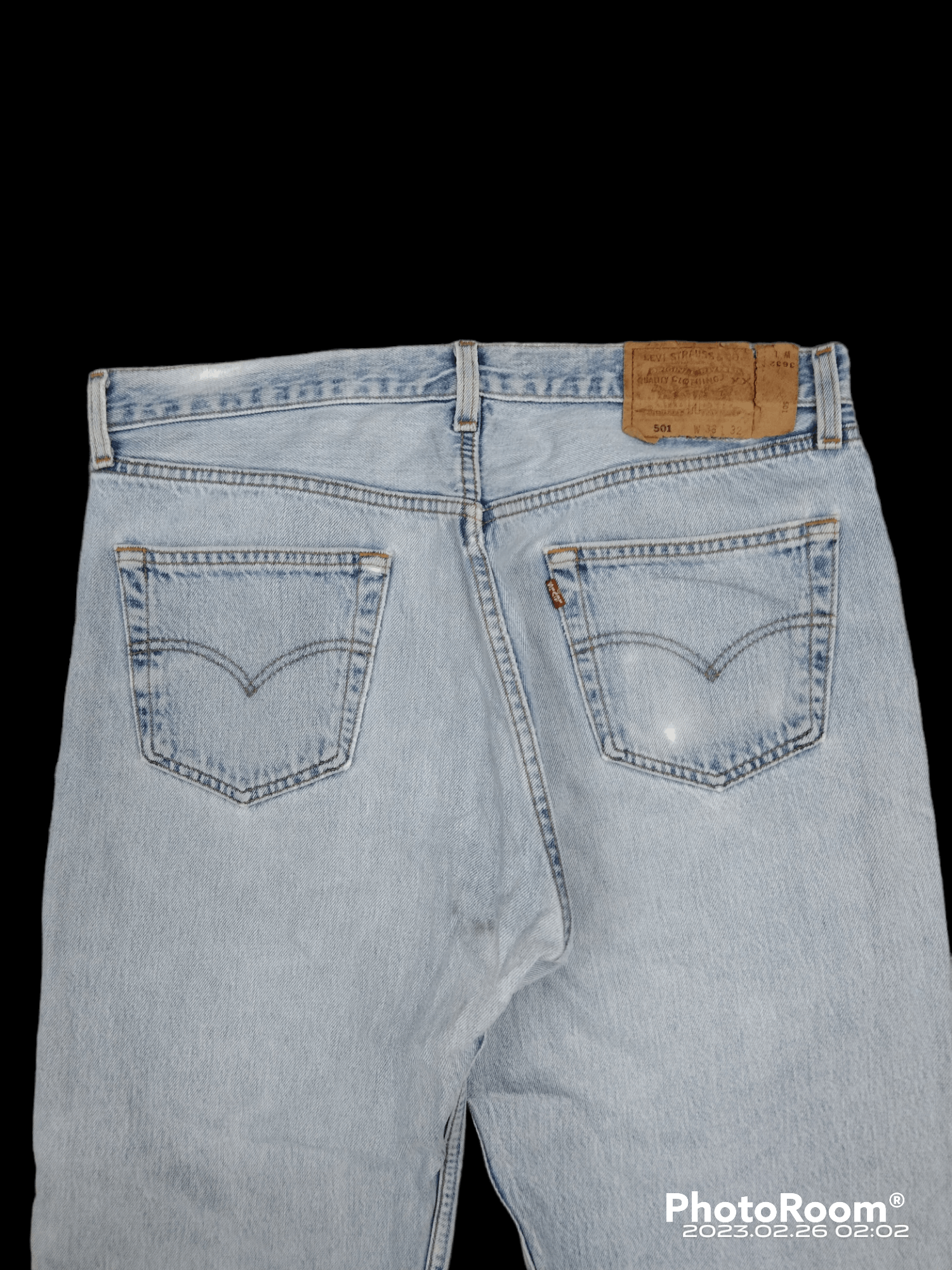 THRASH RIPED VINTAGE 90s LEVIS 501 DENIM PANTS