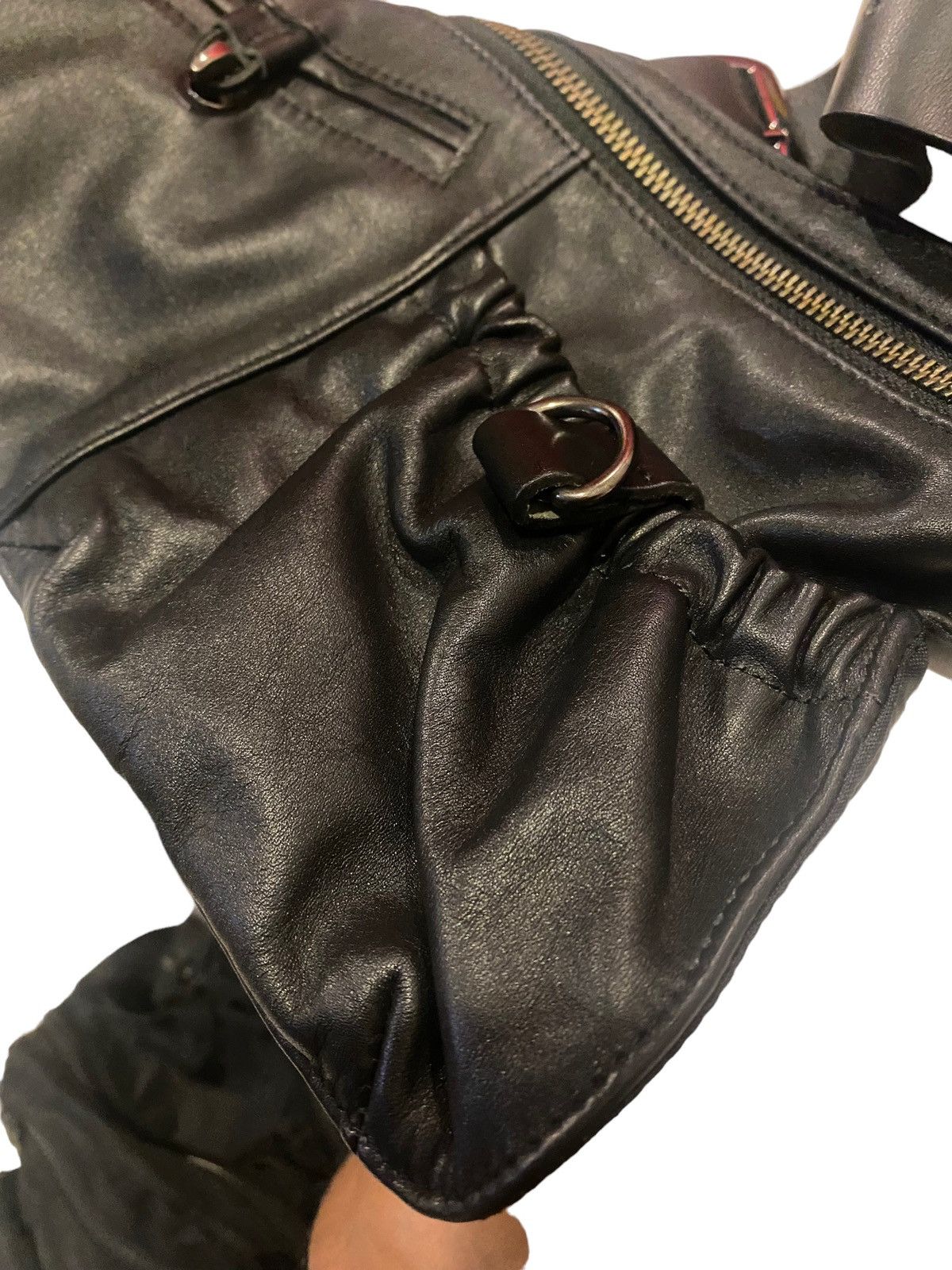Yohji Yamamoto Vintage Japanese Senso Unico Leather Bag Size ONE SIZE - 7 Thumbnail