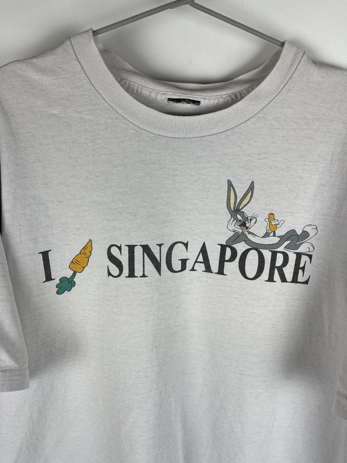 Warner Bros Warner Bros vintage 90s I Singapore Bucks Bunny tee shirt Size US L / EU 52-54 / 3 - 4 Thumbnail