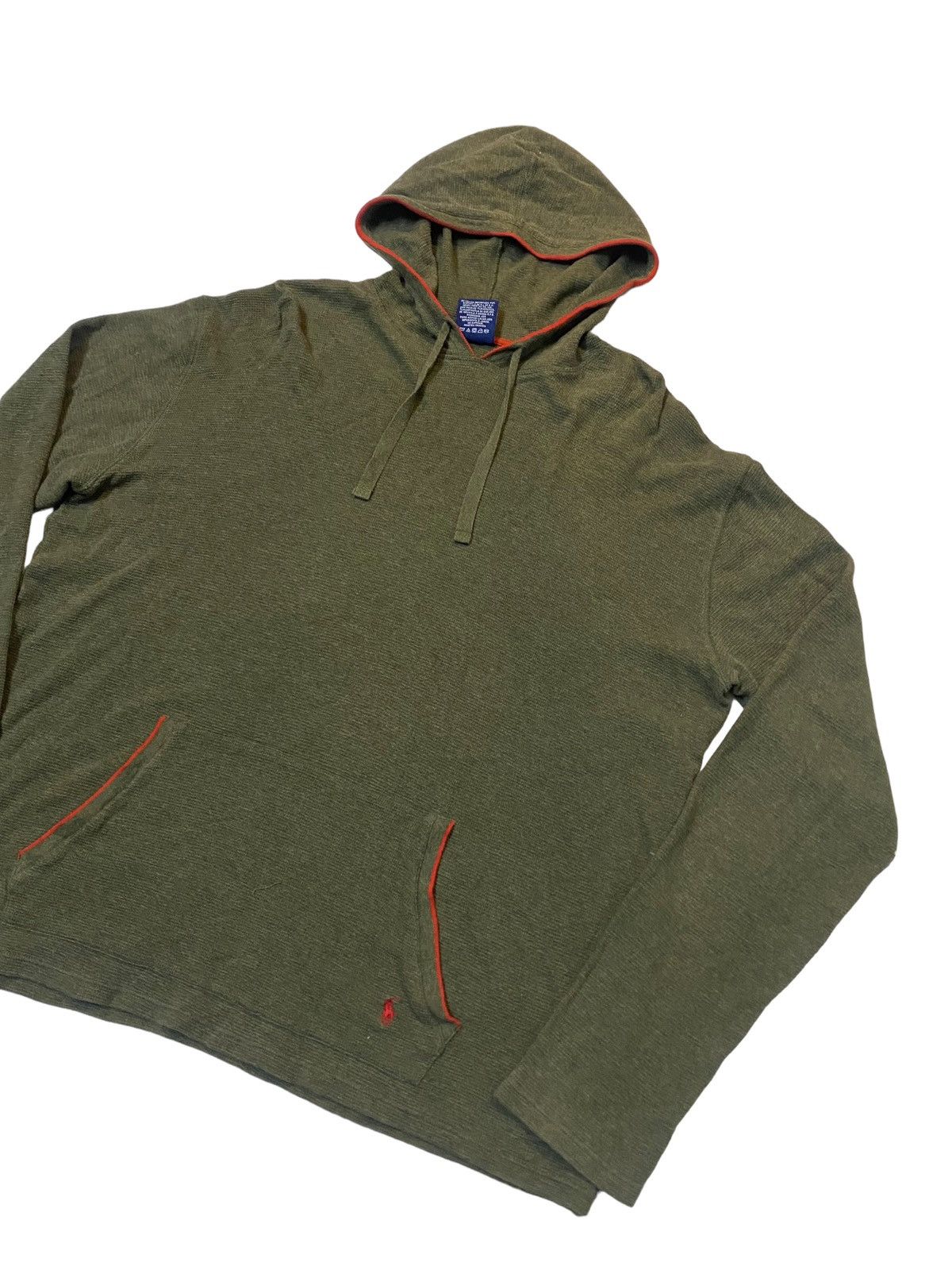 RRL Ralph Lauren 💥Vintage Polo Ralph Lauren Army Green Hoodie Size US XL / EU 56 / 4 - 4 Thumbnail