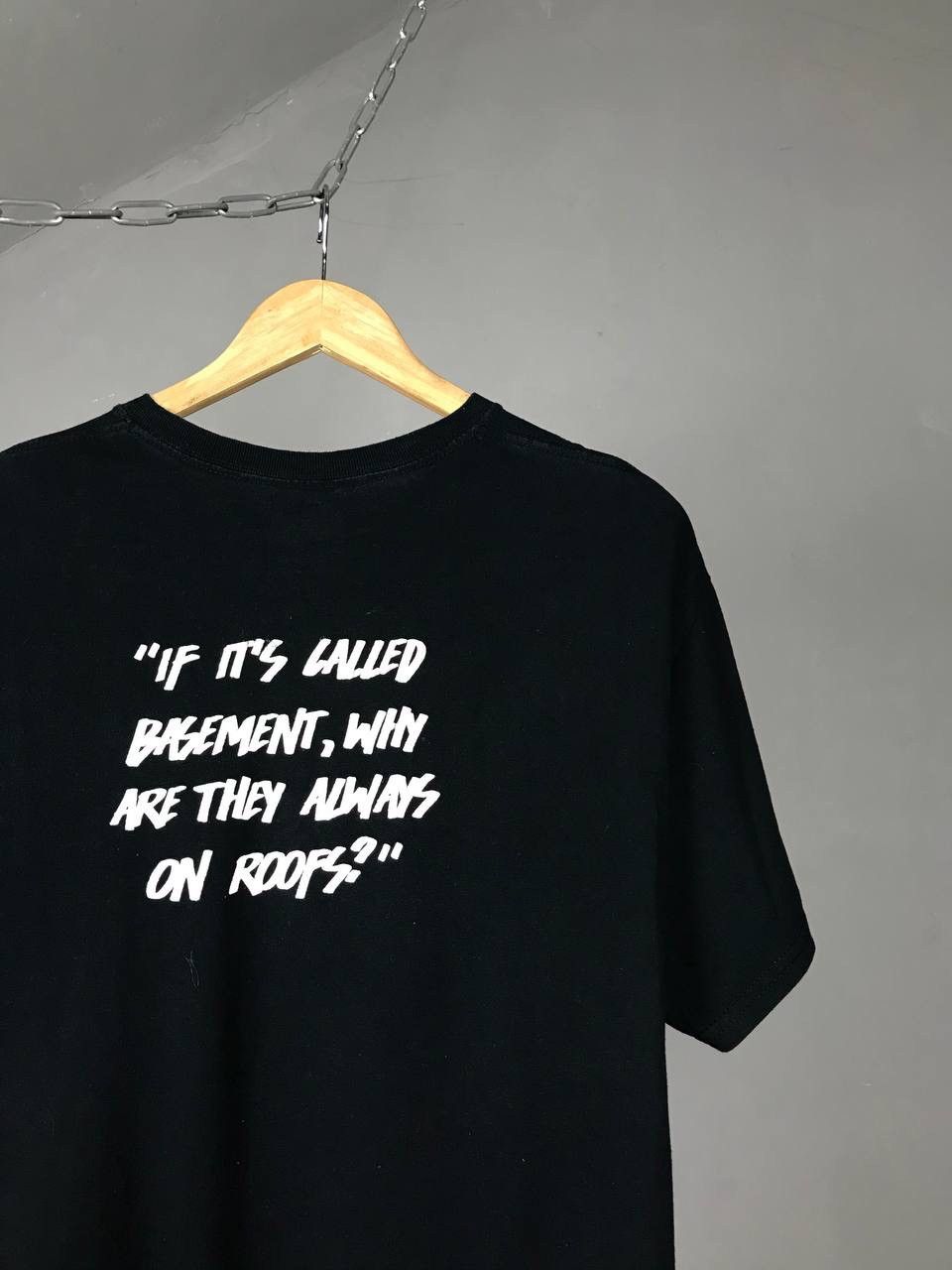 The Basement The Basement streetwear overprinted tee Size US L / EU 52-54 / 3 - 6 Thumbnail