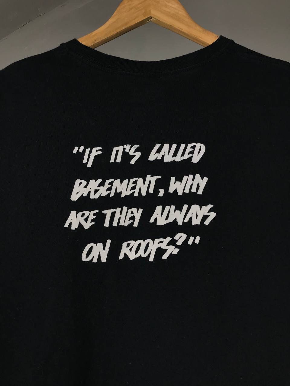 The Basement The Basement streetwear overprinted tee Size US L / EU 52-54 / 3 - 7 Thumbnail
