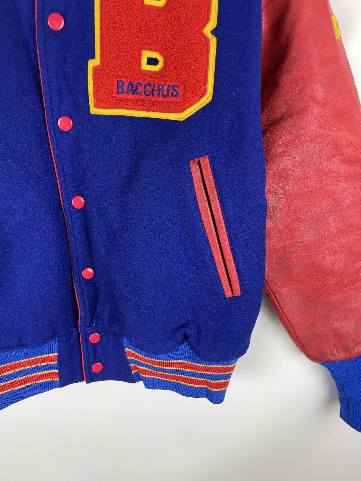 Japanese Brand Vintage Made in Japan Bacchus Aoyama Gakuin Varsity Jacket Size US M / EU 48-50 / 2 - 6 Thumbnail