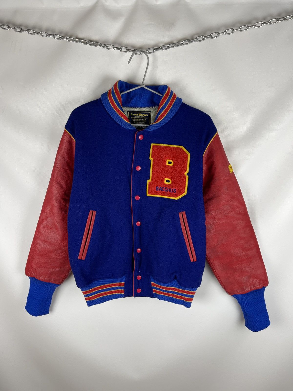 Japanese Brand Vintage Made in Japan Bacchus Aoyama Gakuin Varsity Jacket Size US M / EU 48-50 / 2 - 1 Thumbnail