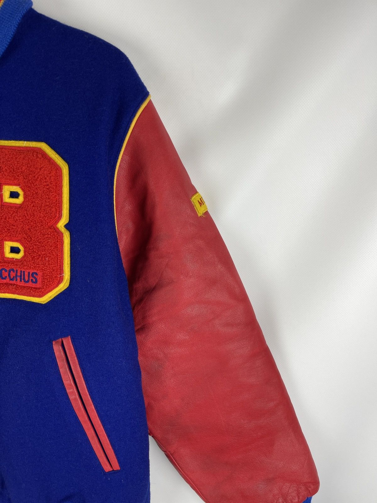 Japanese Brand Vintage Made in Japan Bacchus Aoyama Gakuin Varsity Jacket Size US M / EU 48-50 / 2 - 7 Thumbnail